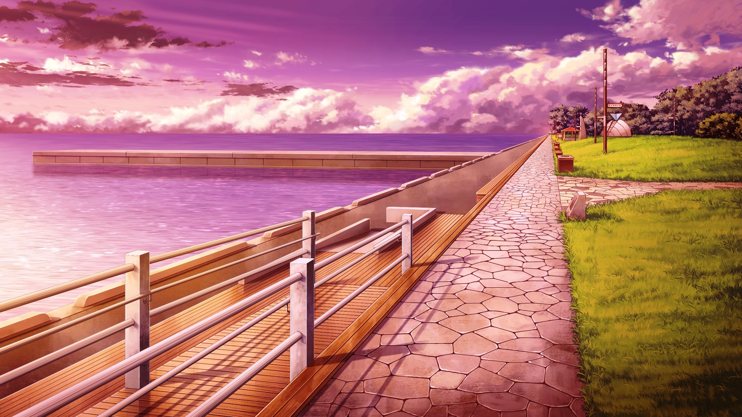 2560x1440 anime scenery wallpaper background