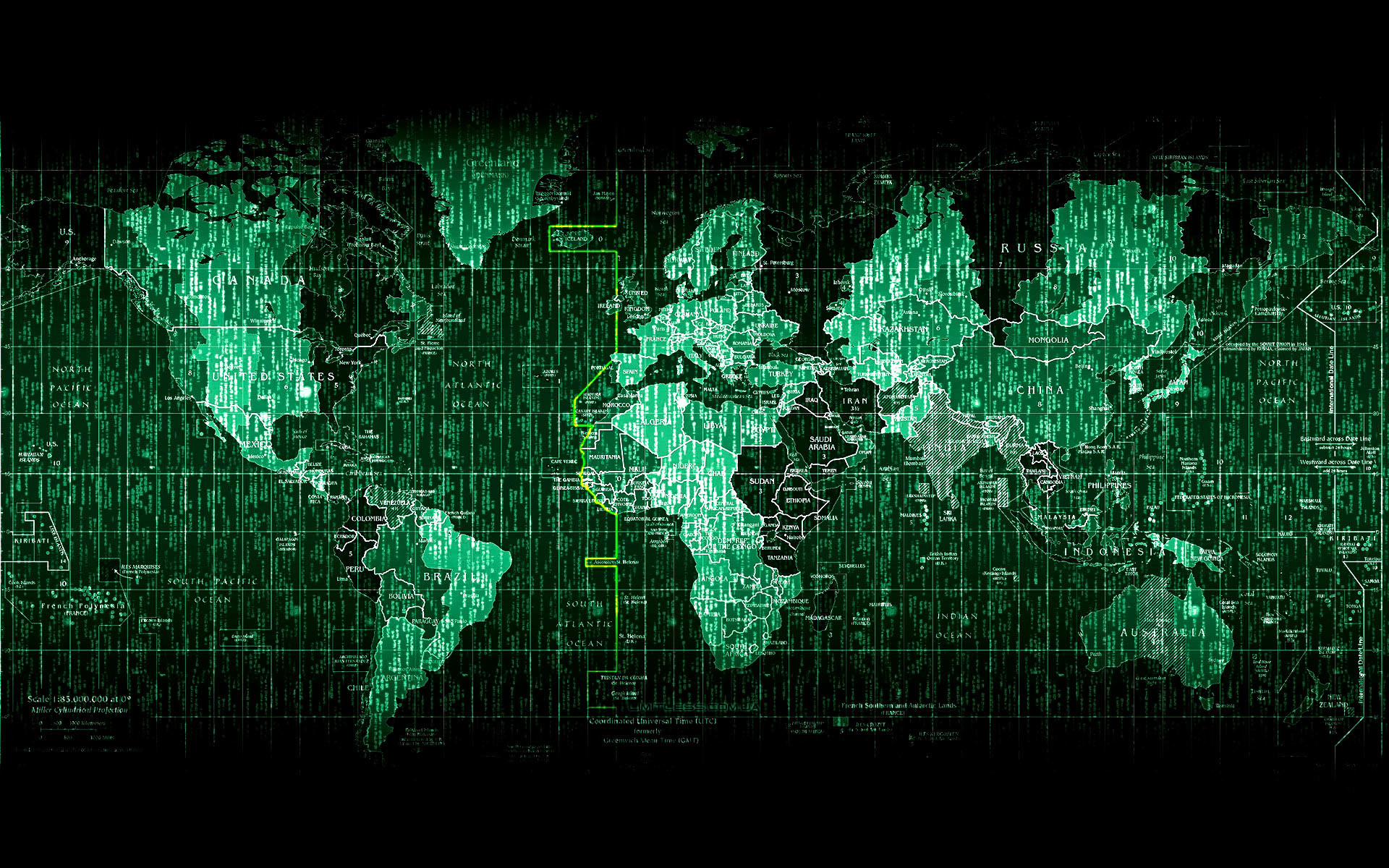 1920x1200 Cyber Attack Map - Norse Attack Map Every second, Norse collects and  analyzes live threat
