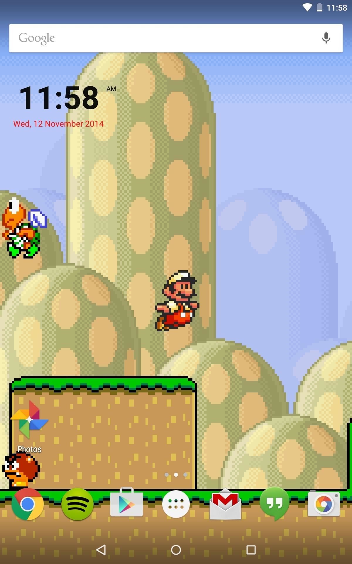 1200x1920 While this live wallpaper would be much cooler if it were actually  playable, it's still much better than staring at static image of Mario.