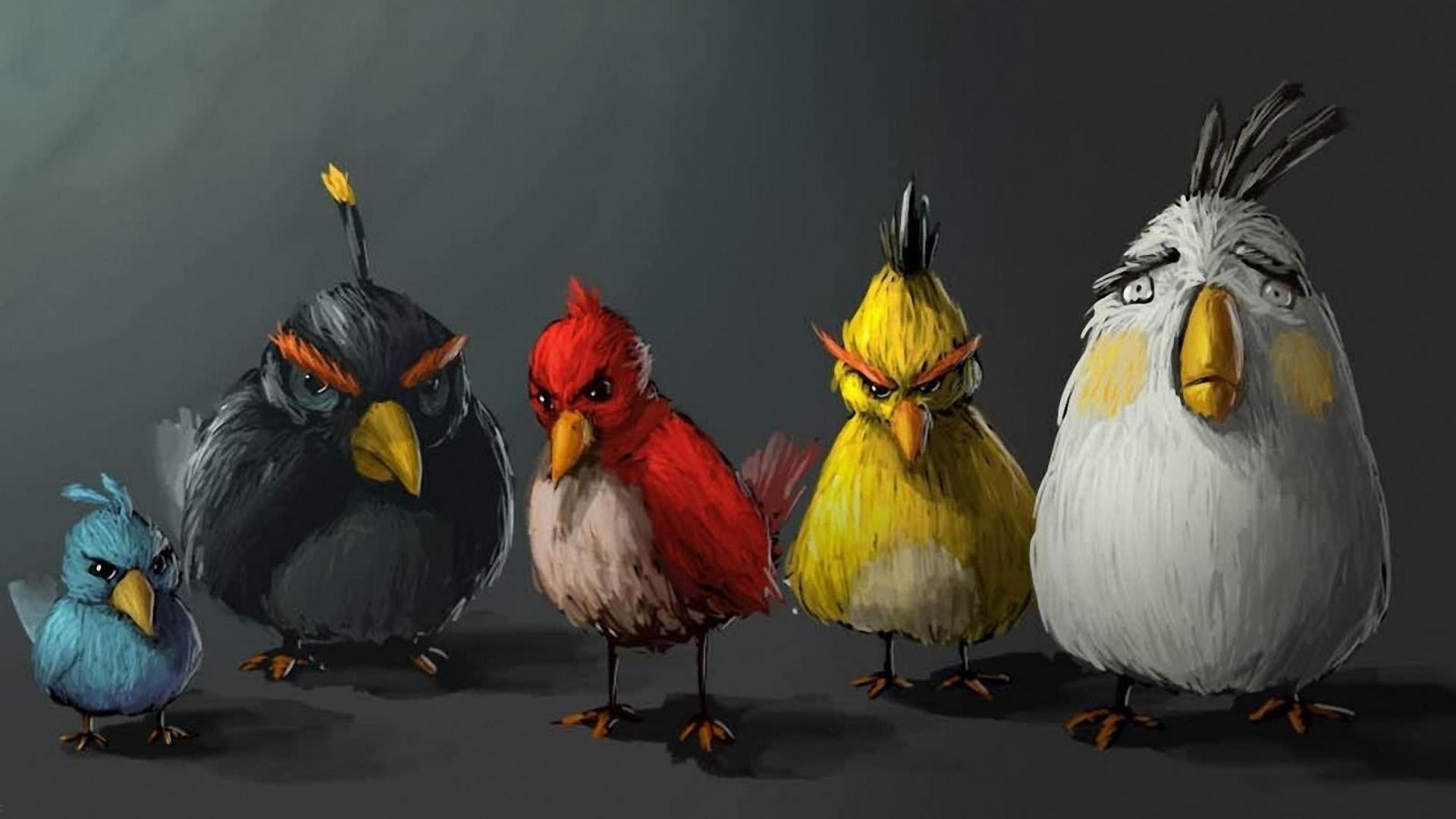 1920x1080 Paint Art Angry Birds hd Wallpaper