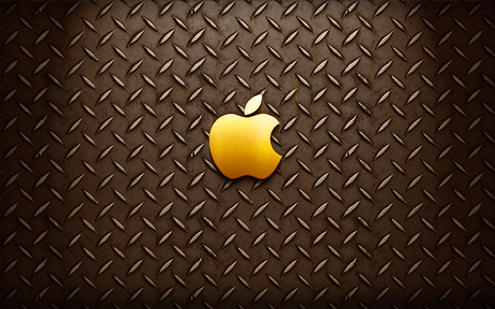 1920x1200 Gold Apple Logo Wallpaper