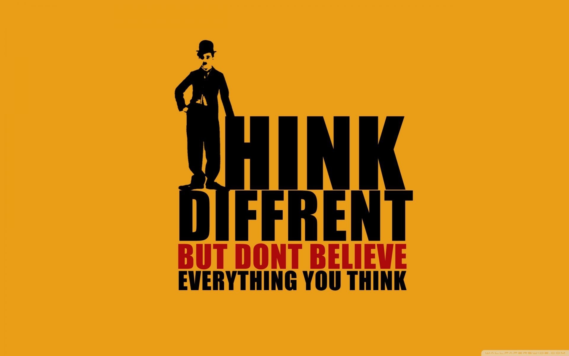 1920x1200 think different but don't believe everything you think
