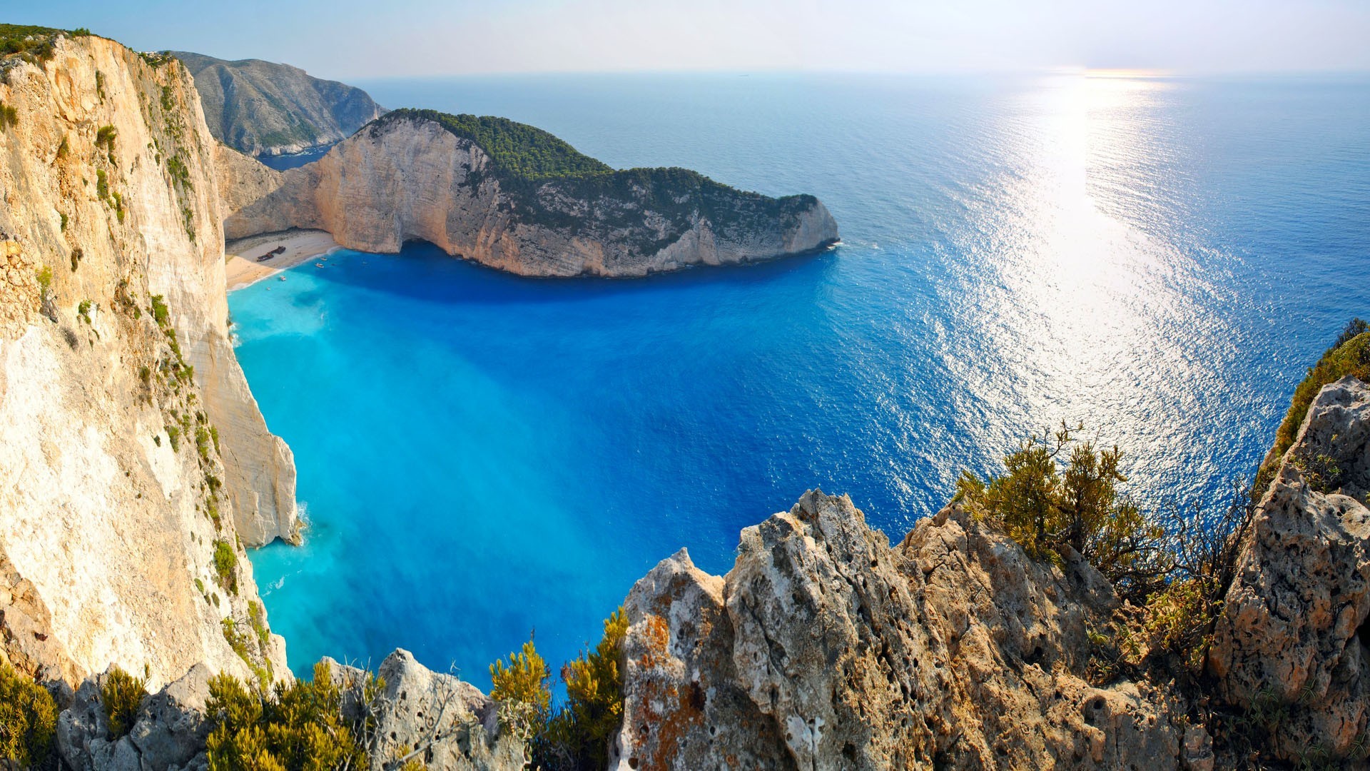 1920x1080 Blue Dream Water Holiday Mediterranean Zakynthos Beautiful Clear Greece Sea  Amazing Greek Beach Beaches Wallpapers HD - 