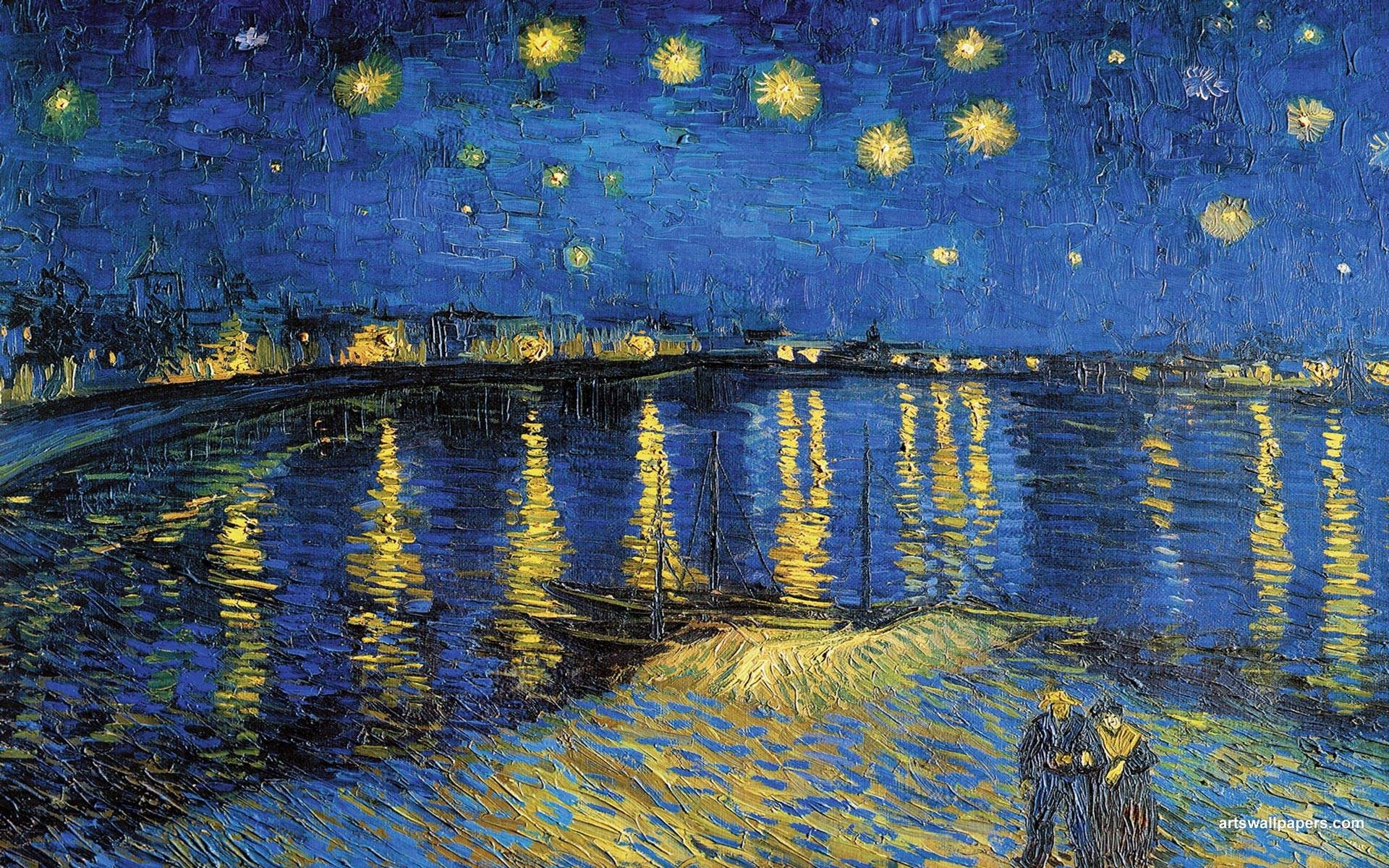 1920x1200 Starry Night over the Rhone Wallpaper, Vincent van Gogh Art ..