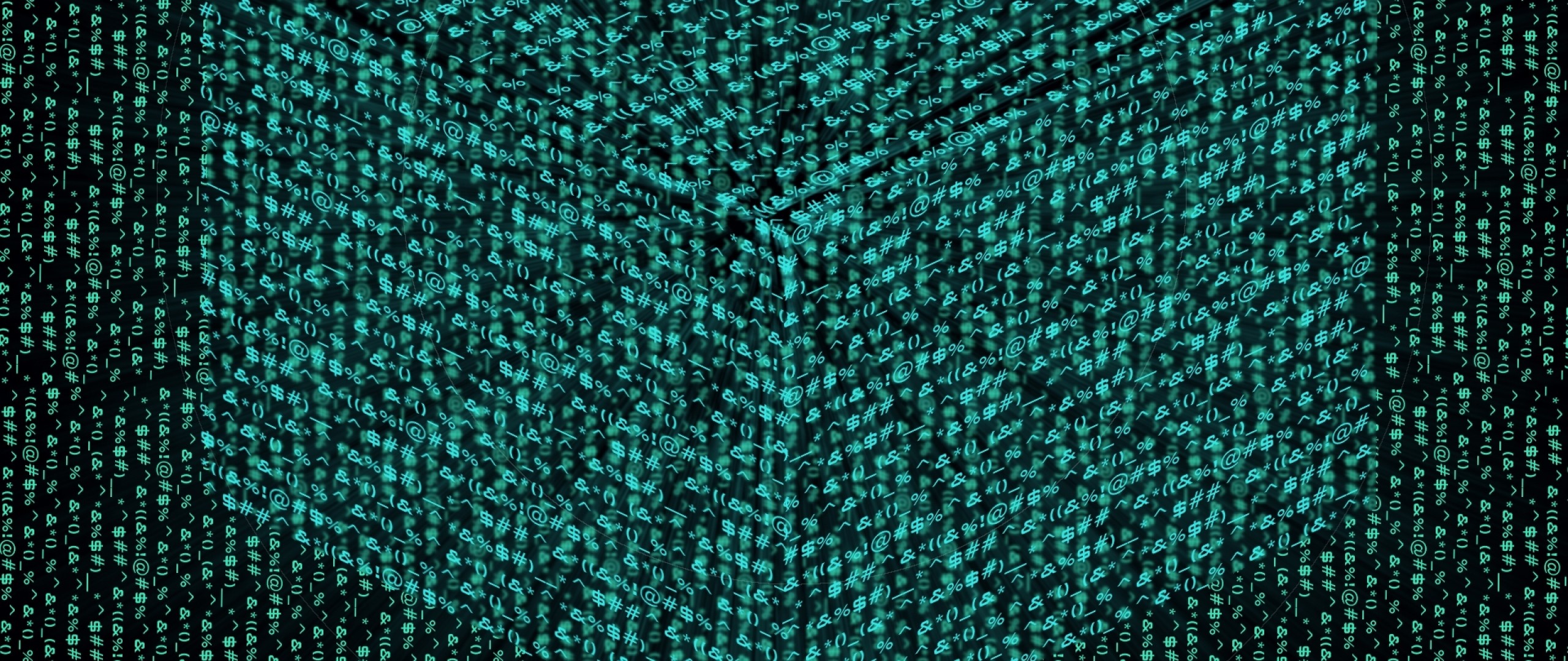 2560x1080  Wallpaper abstraction, cube, green, black, illusion