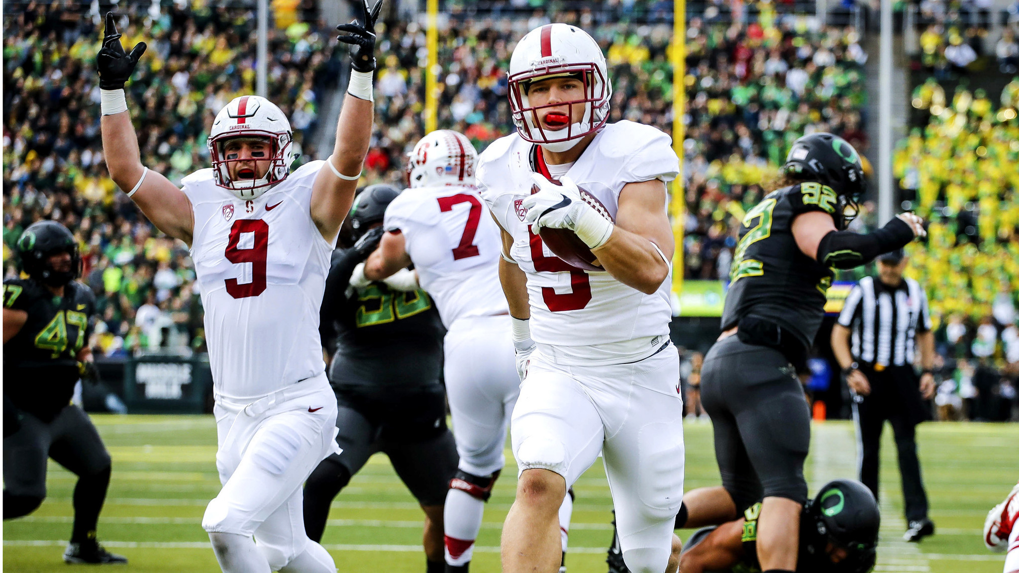 2048x1152 Mock draft: Redskins go offense first with Stanford RB Christian McCaffrey  at No. 17 - LA Times