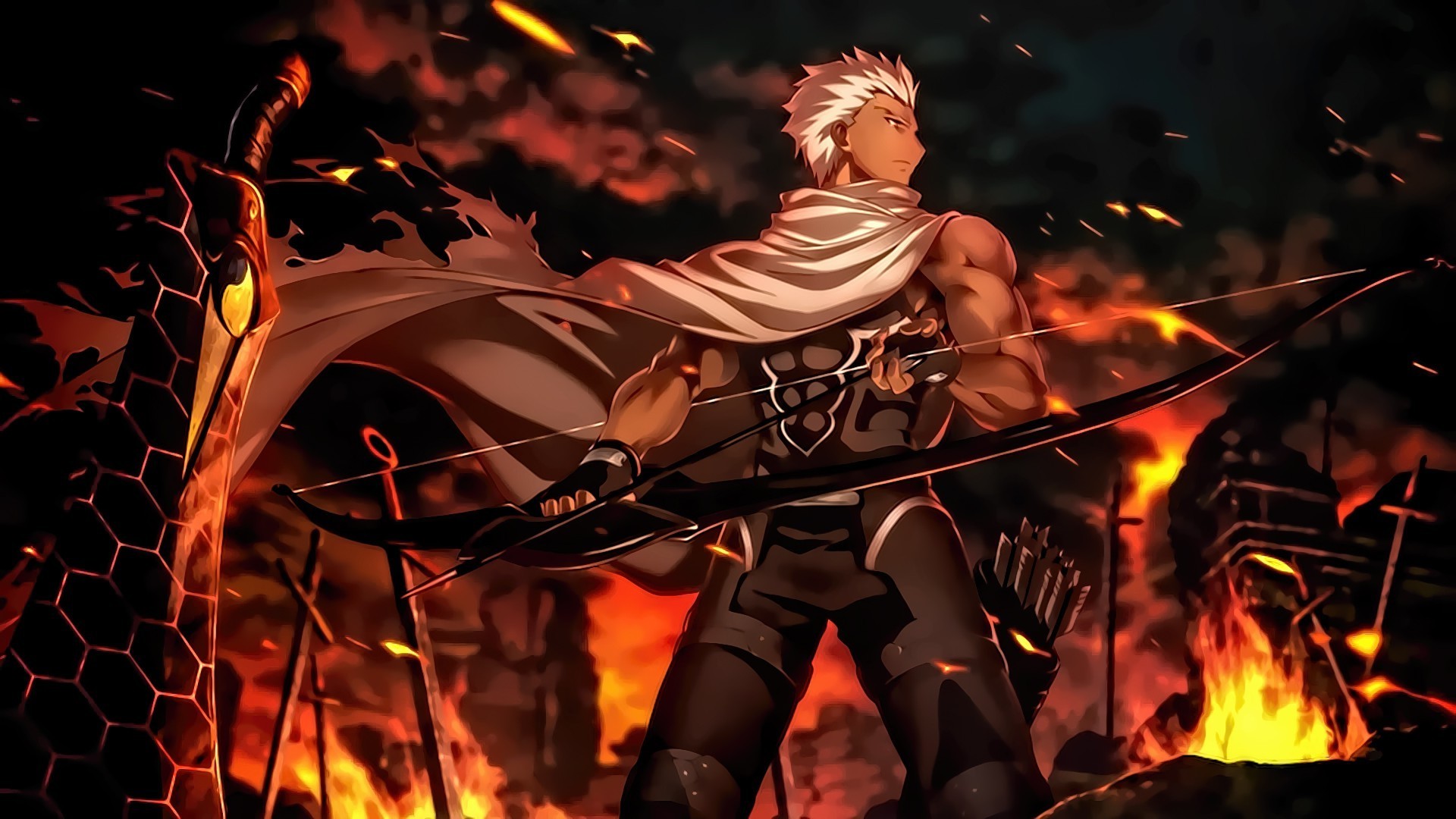1920x1080 Fate Stay Night: Unlimited Blade Works, Archer, Fate Series, Sword  Wallpapers HD / Desktop and Mobile Backgrounds