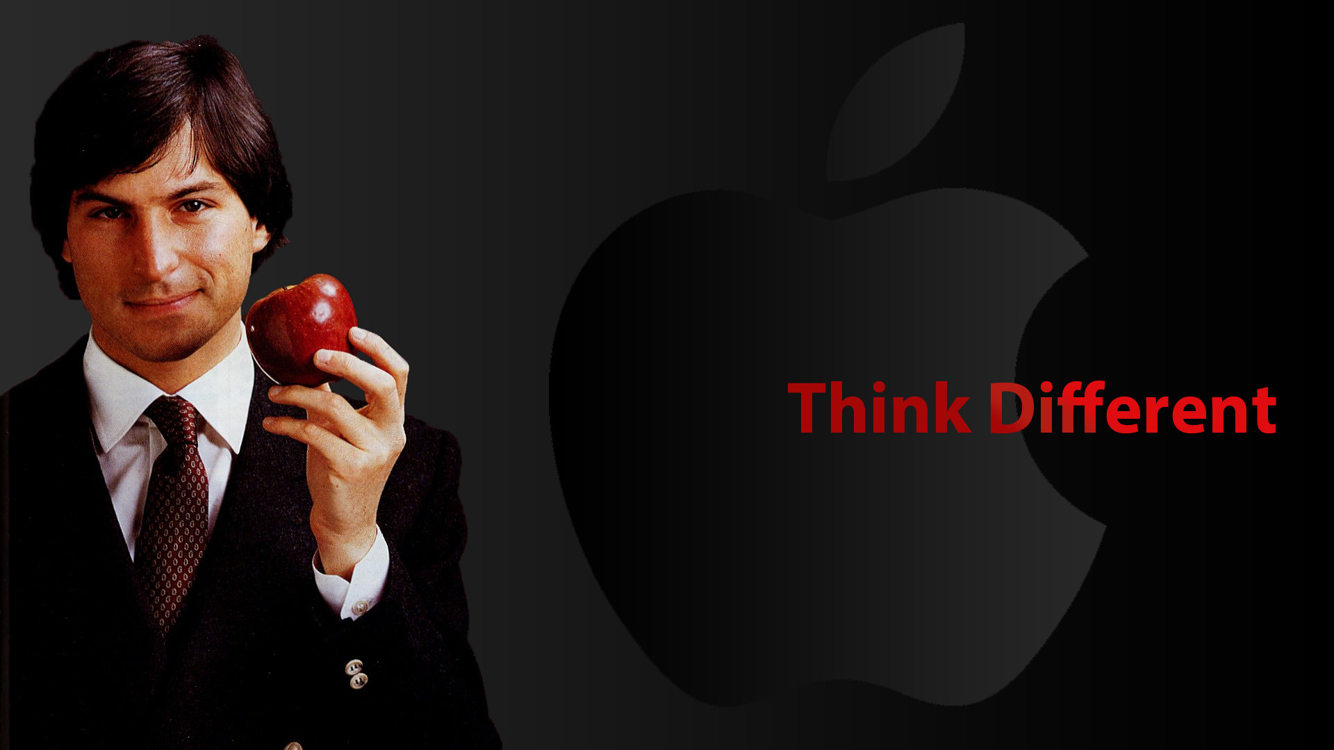 1920x1080 ... Steve Jobs Think Different Wallpaper 1920X1080 by JiaGraphics