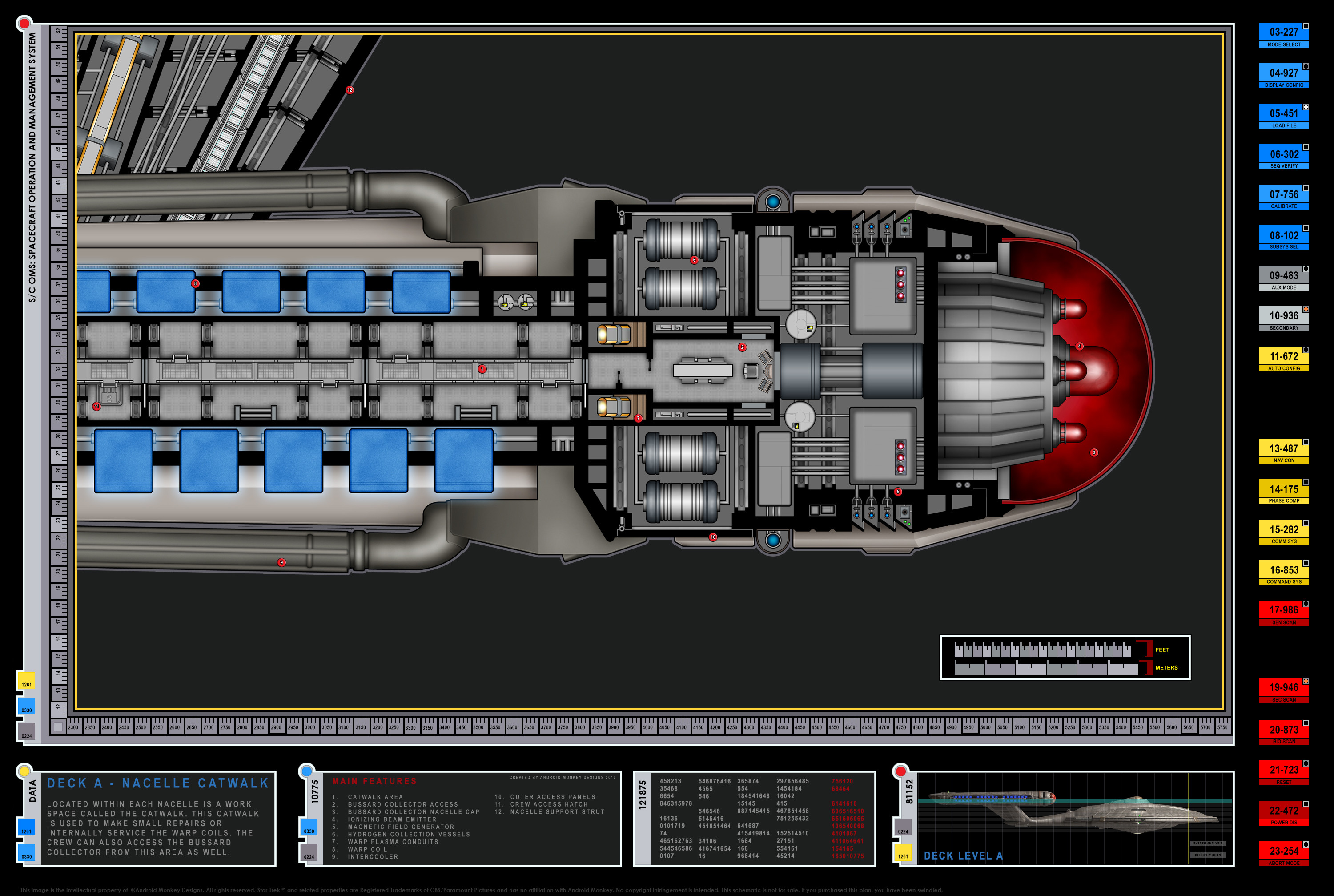 3000x2014 Blueprint Database Star Trek Blueprints Enterprise NX 01 Deck Plans |  symbols | Pinterest | Deck plans, Trek and Star trek