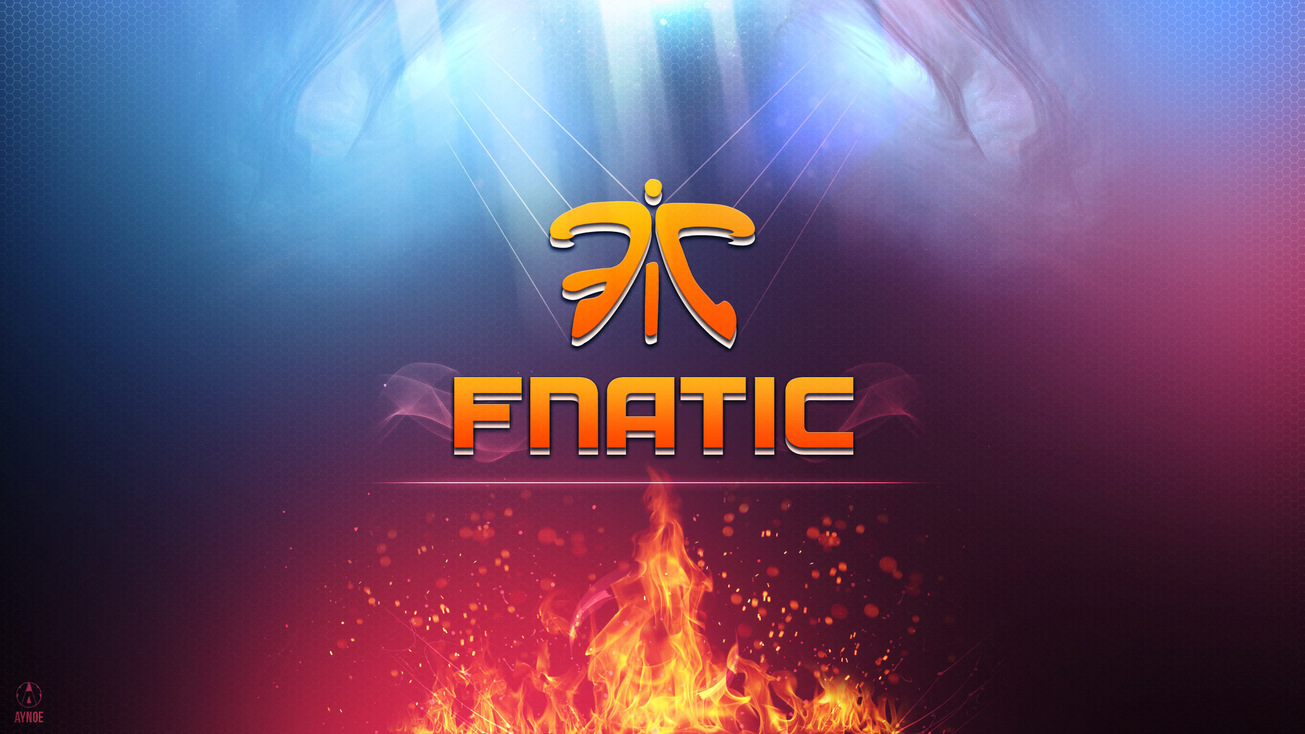 2560x1440 ... Fnatic 2.0 Wallpaper Logo - League of Legends by Aynoe