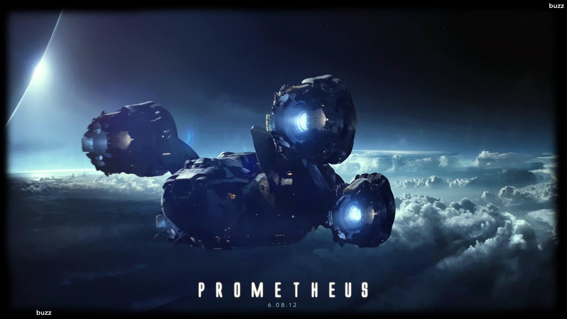 1920x1080 Spaceship "Prometheus" HD wallpaper