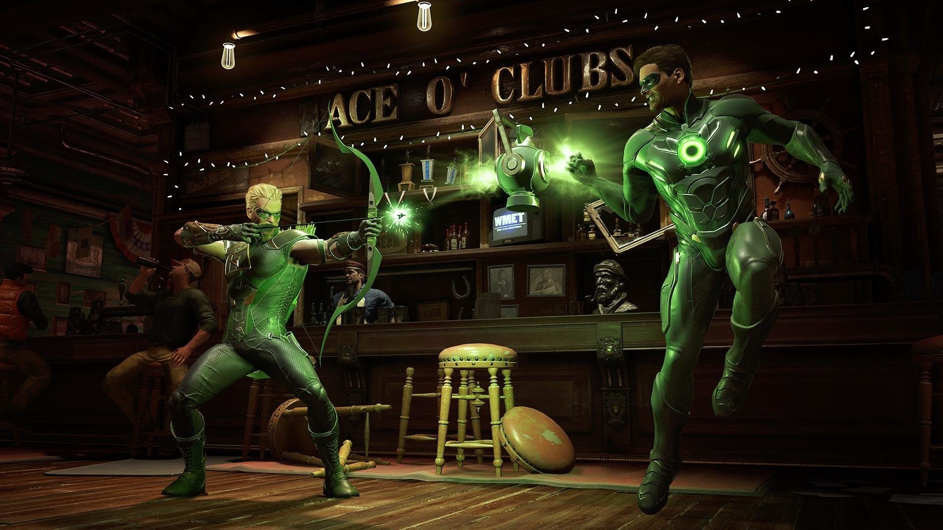 1920x1080 Video Game - Injustice 2 Green Arrow Green Lantern Wallpaper