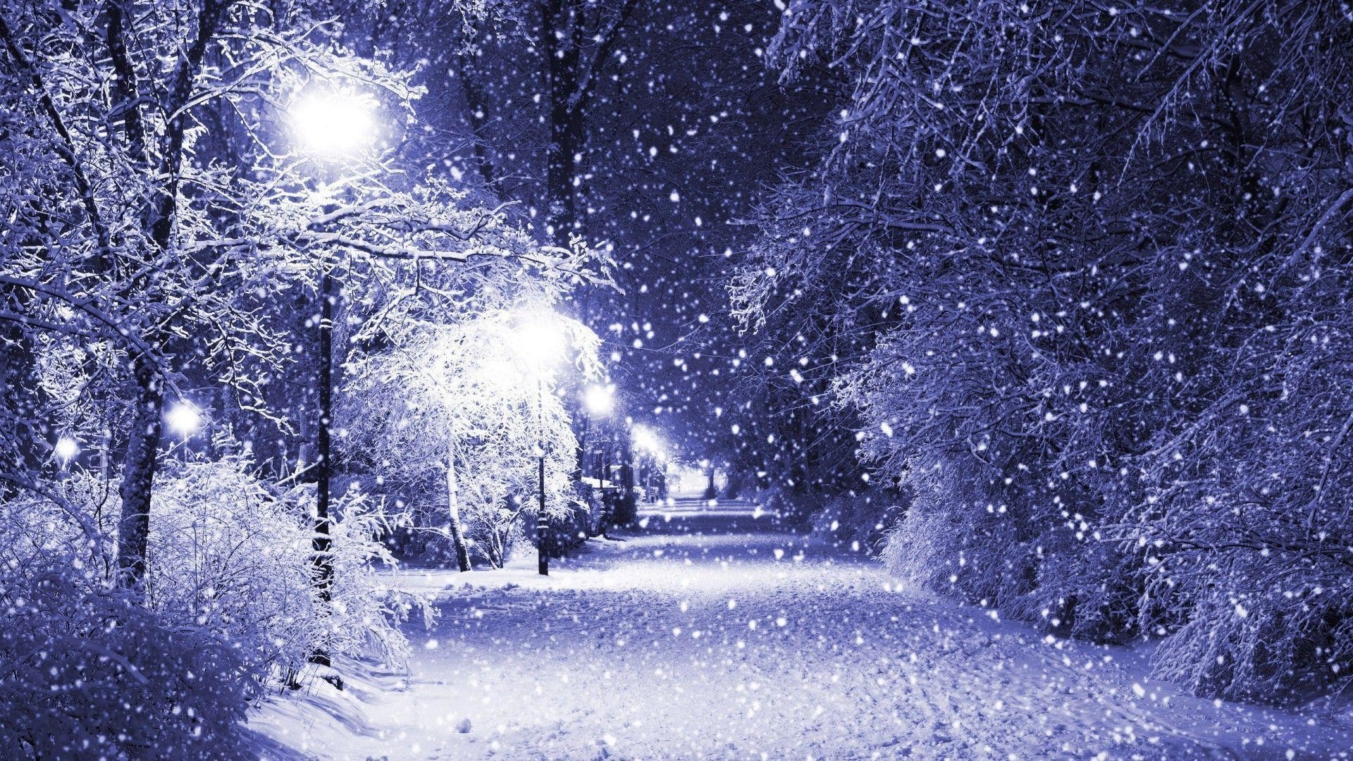 1920x1080 Wallpapers For > Night Snow Wallpaper Hd
