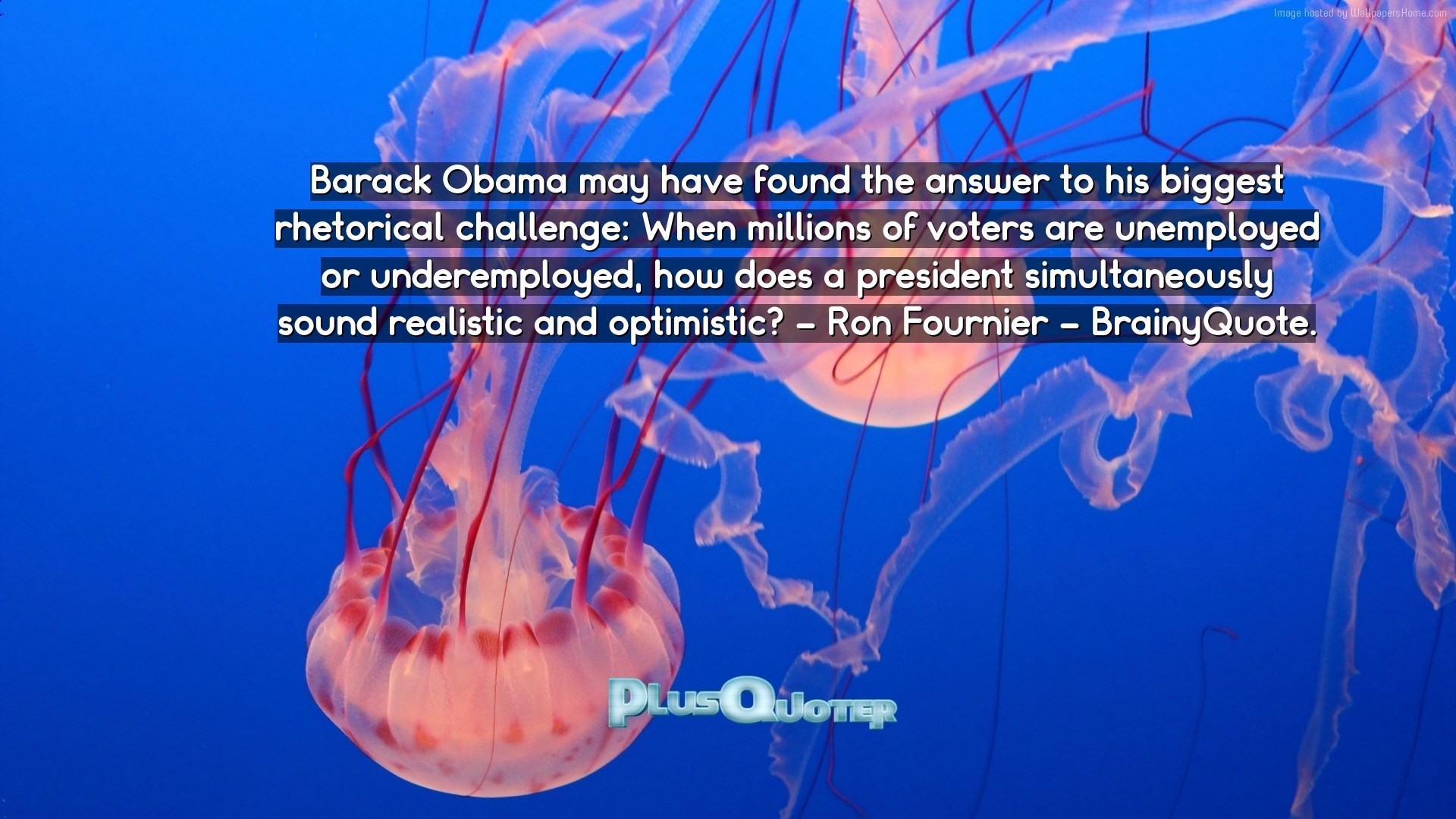 1920x1080 Download Wallpaper with inspirational Quotes- "Barack Obama may have found  the answer to his. “