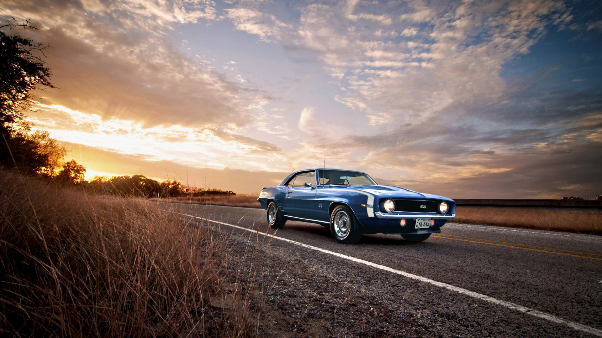 1920x1080 Muscle Car, Reflection, Full Size Car, Car, Muscle Cars Wallpaper in  