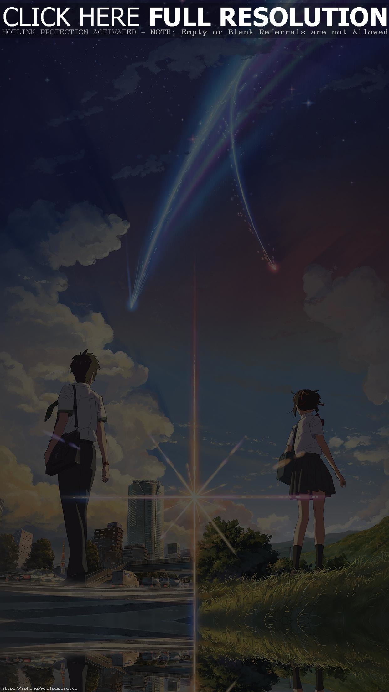 1242x2208 Anime Film Yourname Sky Illustration Art Android wallpaper - Android HD  wallpapers
