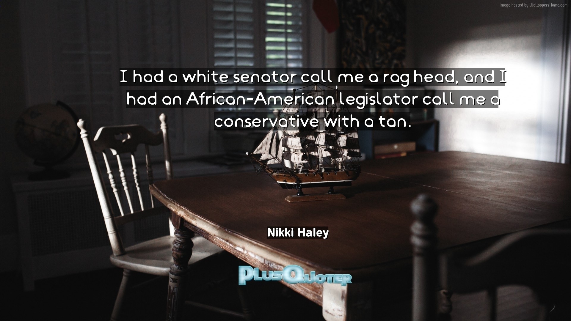 1920x1080 Download Wallpaper with inspirational Quotes- "I had a white senator call  me a rag. “