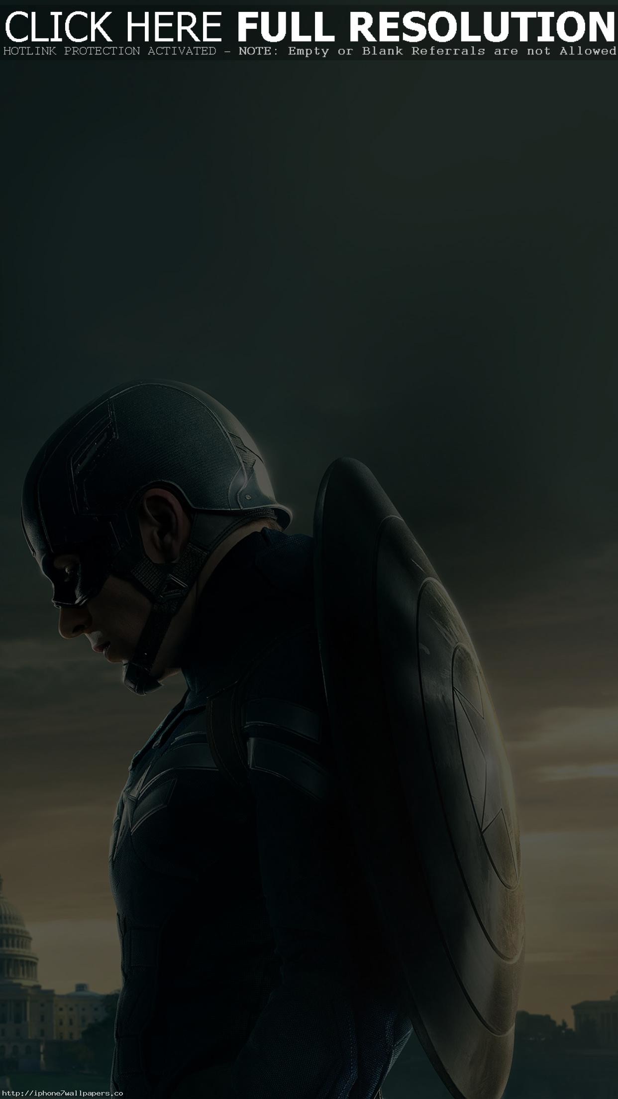 1242x2208 Captain America Sad Hero Film Marvel Android wallpaper - Android HD  wallpapers