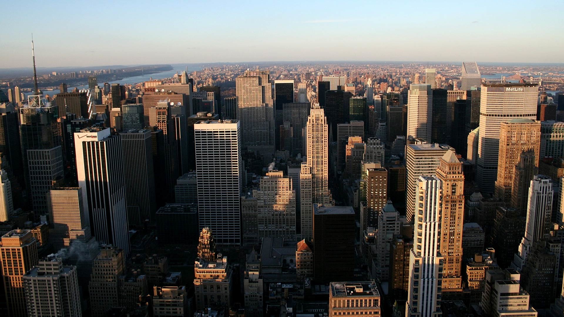 1920x1080 Manhattan new york city skyline wallpaper HD 1080p for Desktop