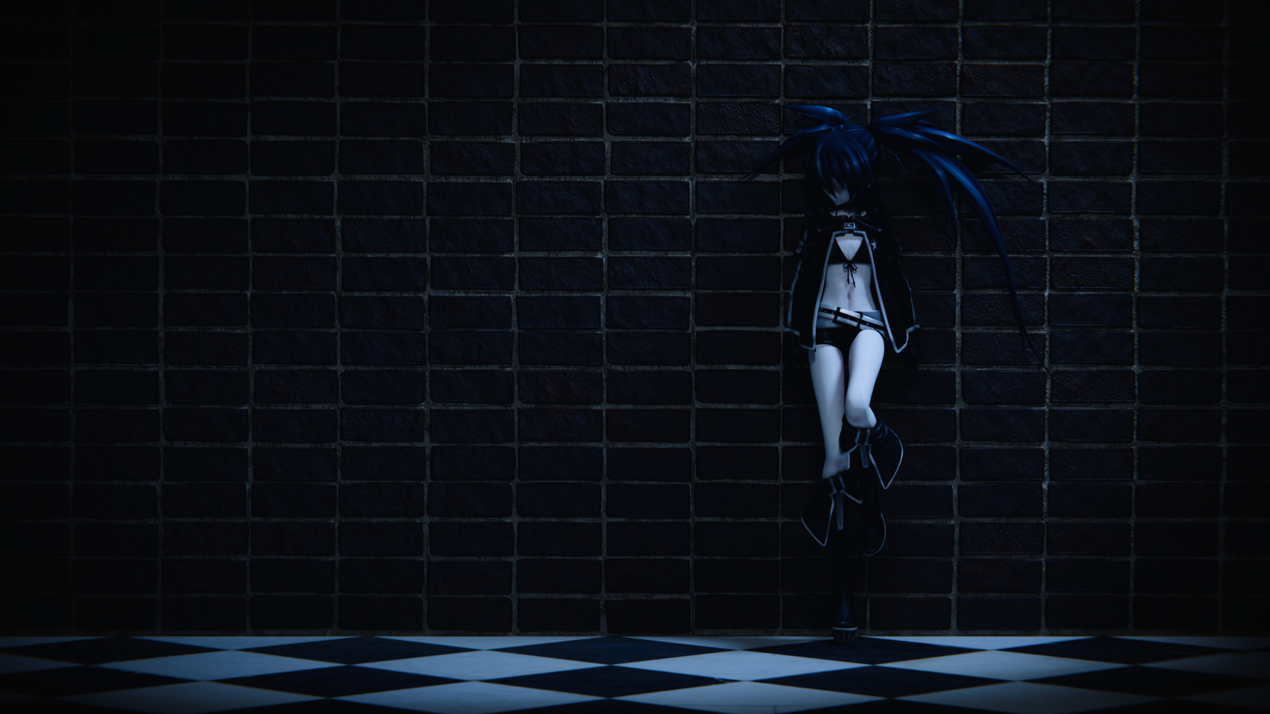 2560x1440 ... Black Rock Shooter Wallpaper Thingy by Chrissy-Tee