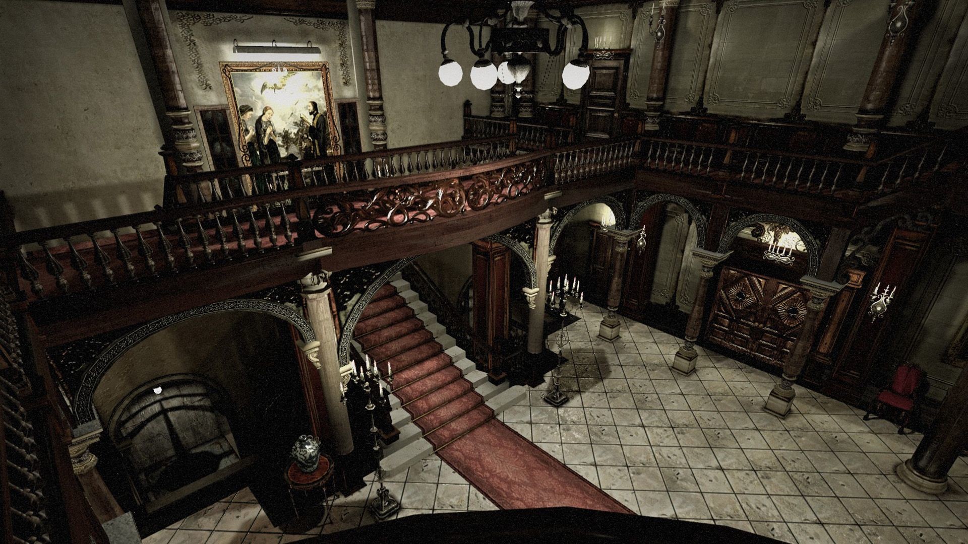 1920x1080 resident evil remake mansion foyer - Google Search
