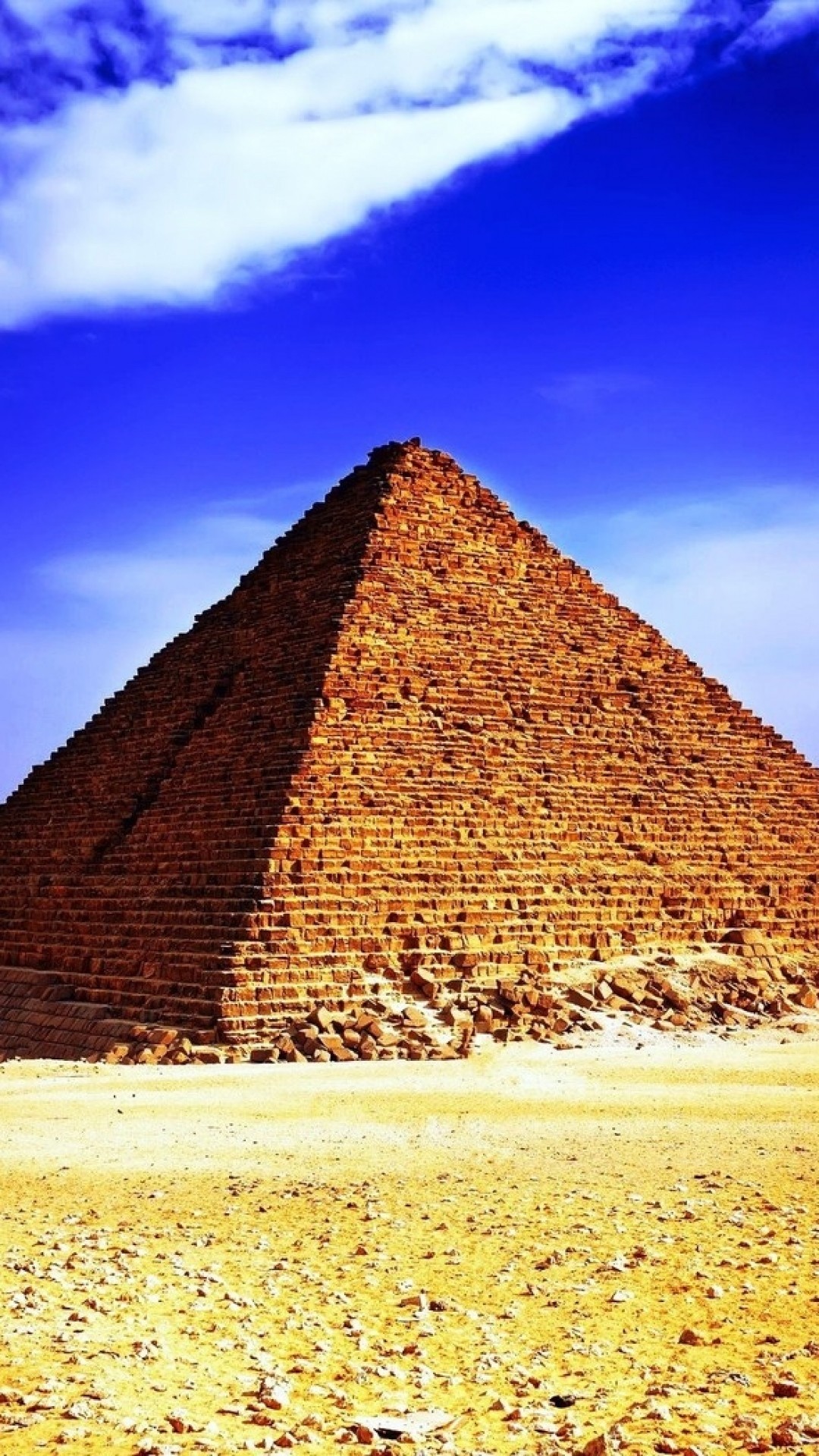 1080x1920 Preview wallpaper egypt, pyramids, desert, sand, heat, sun 