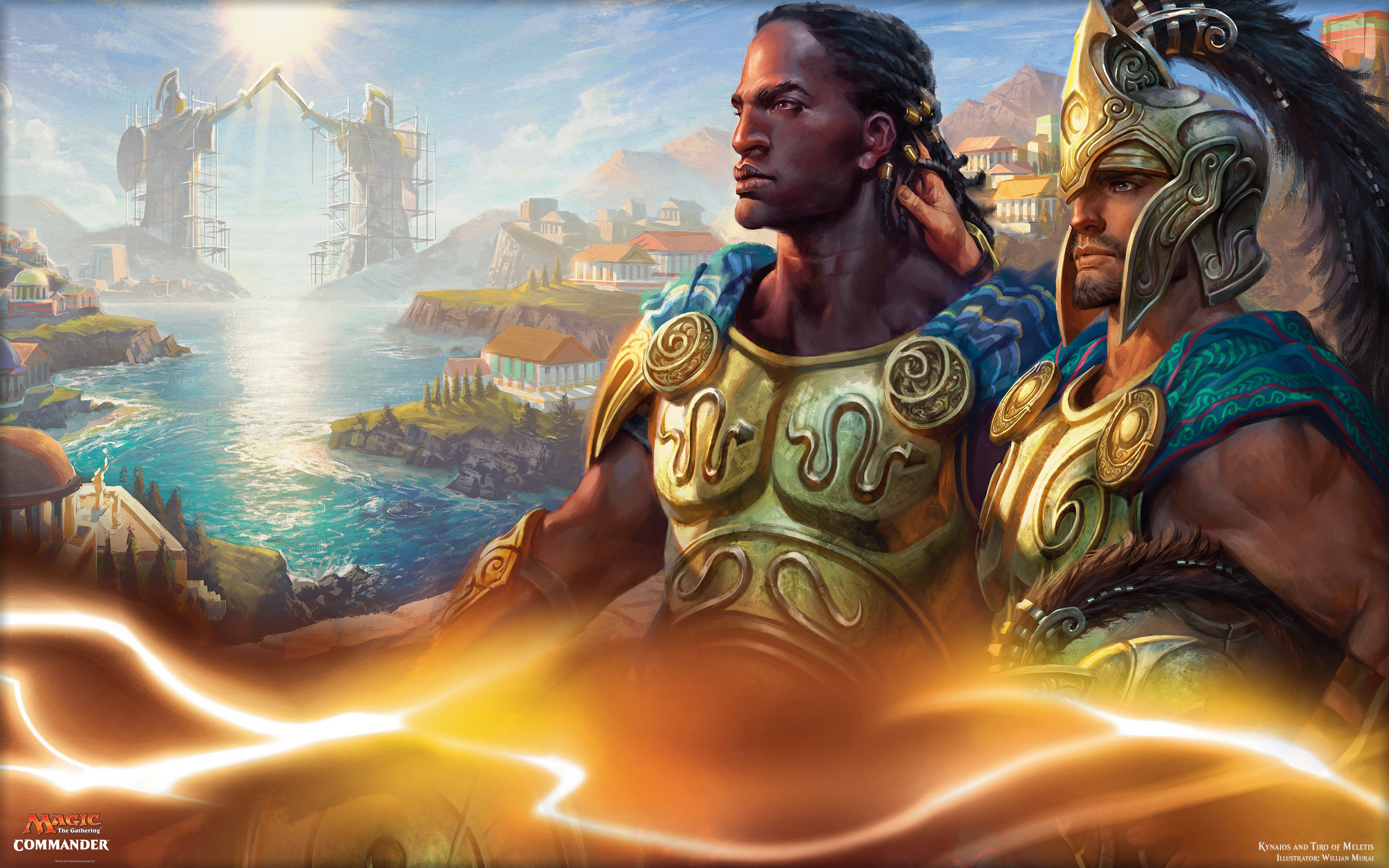 2560x1600 Magic the Gathering Hintergrund probably containing Anime called Kynaios  and Tiro of Meletis
