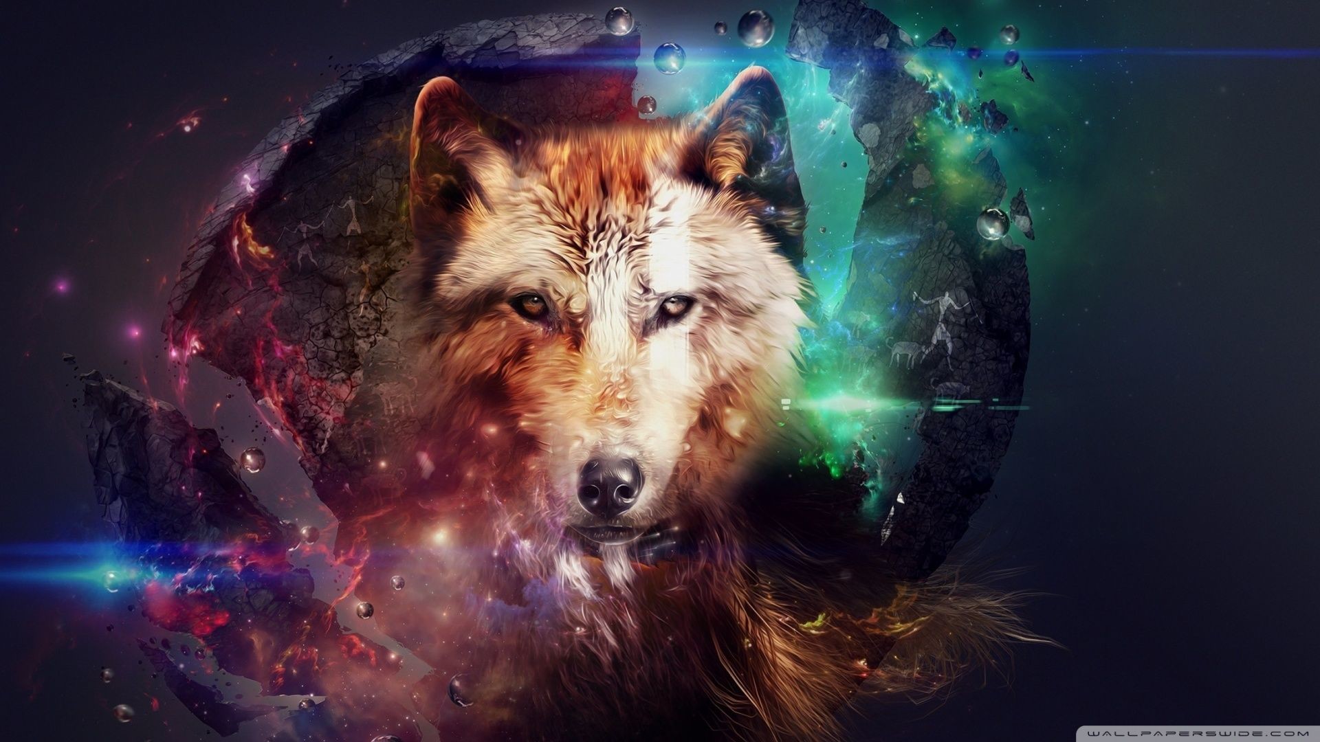 1920x1080 1600x1000 Cool animated wolf wallpaper">