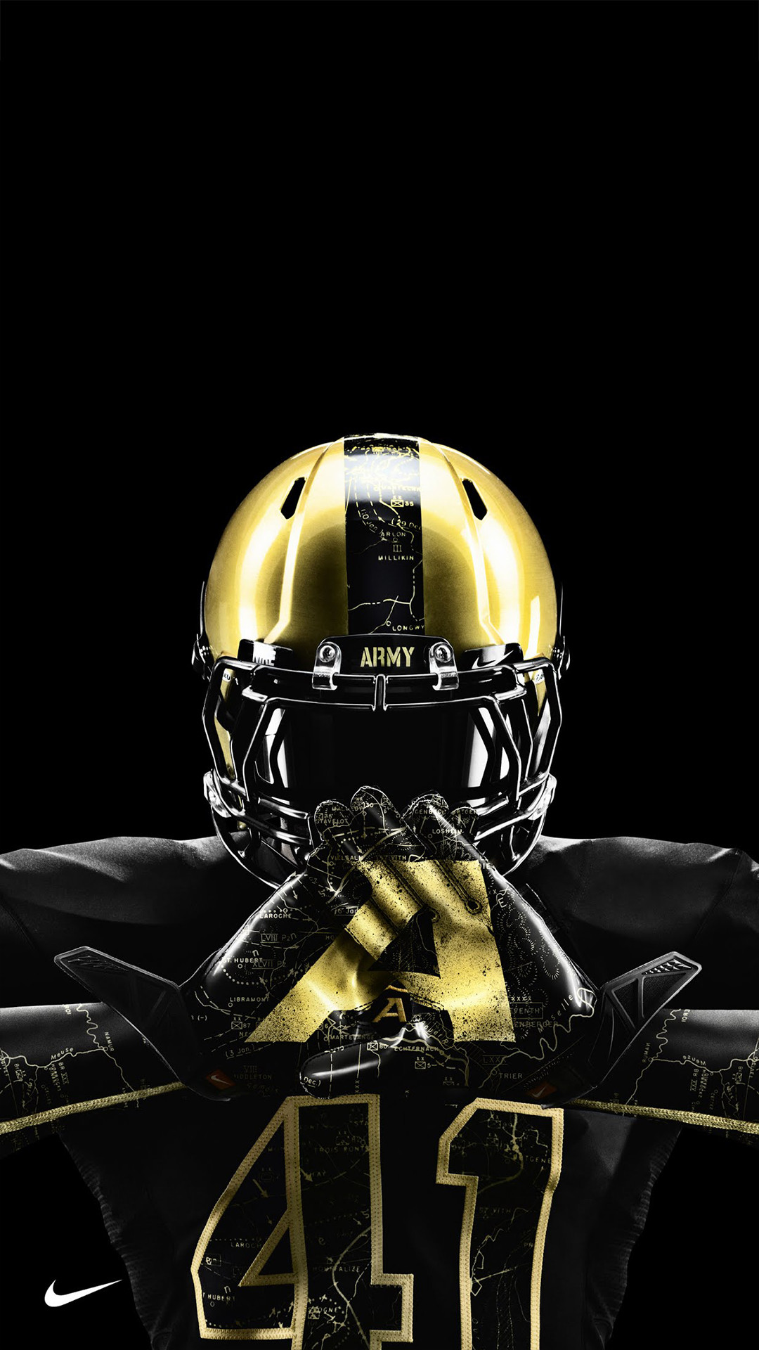 1080x1920 Army nike gloves htc one wallpaper American Football Team Player American  Football Team Player Ohio State ...