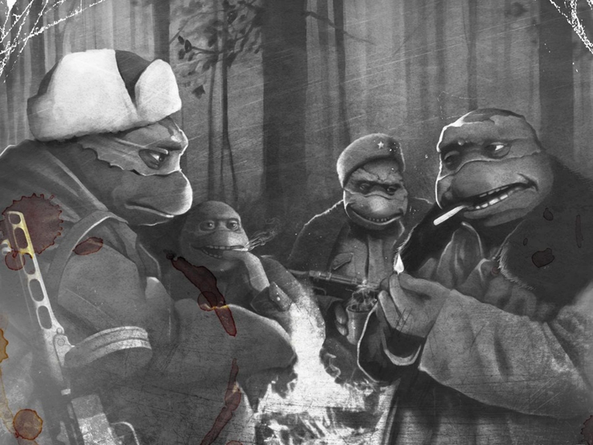 1920x1440 Donatello Leonardo Michaelangelo Red Army Teenage Mutant Ninja Turtles