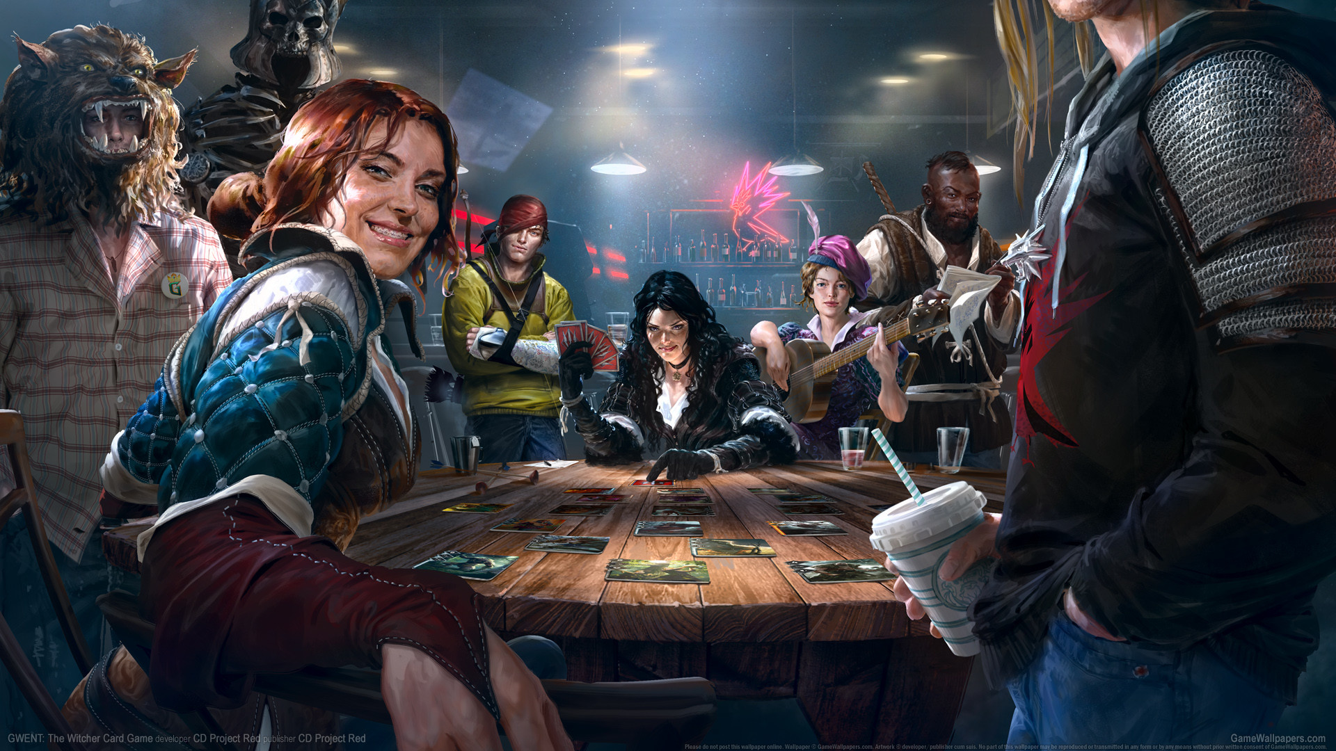 1920x1080 ... The Witcher Card Game wallpaper 01  ...