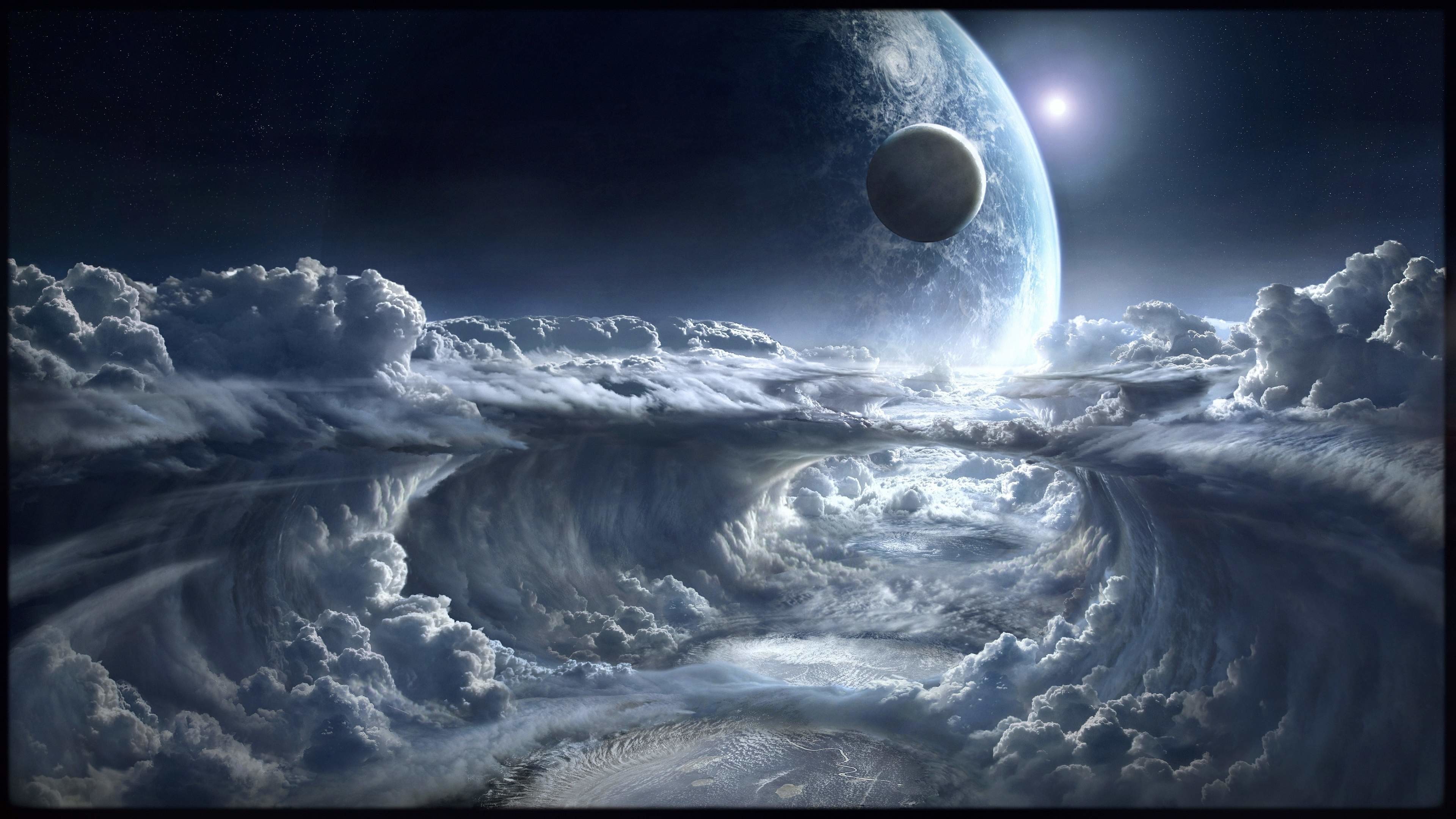 3840x2160 Download Wallpaper Â· cloudsscifi- planetspace