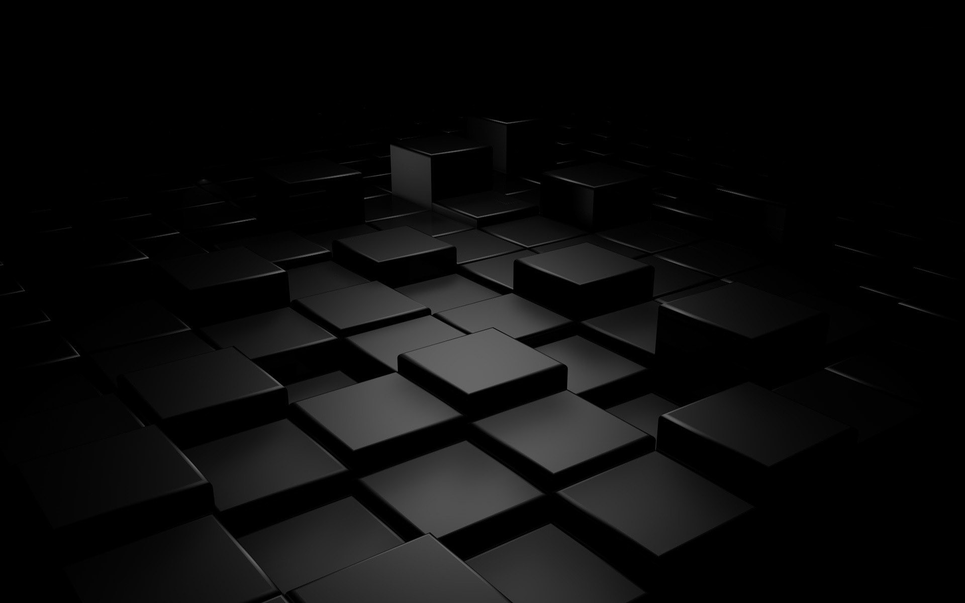 1920x1200 Black cubes