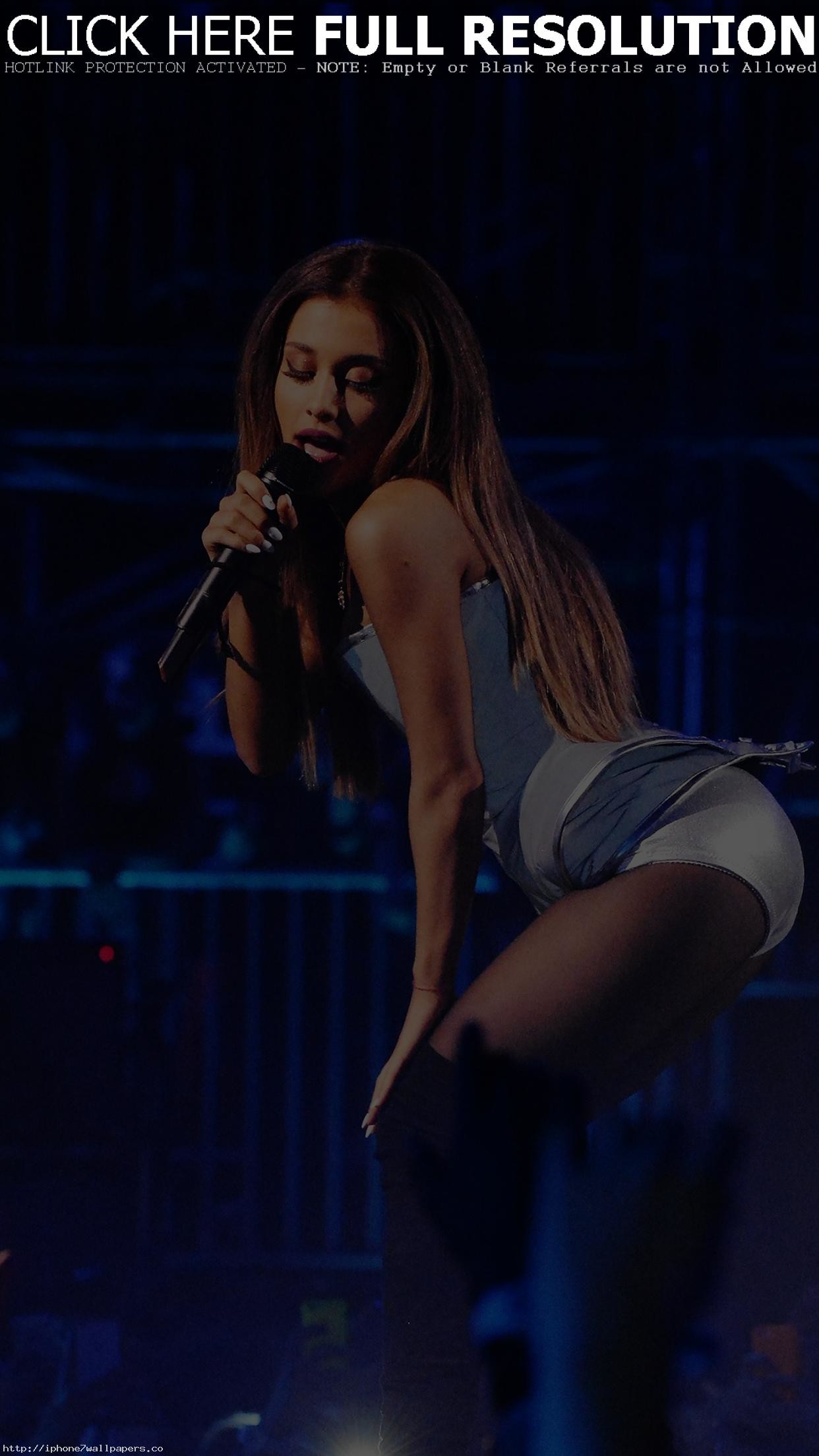1242x2208 Ariana Grande Music Concert Blue Android wallpaper - Android HD wallpapers