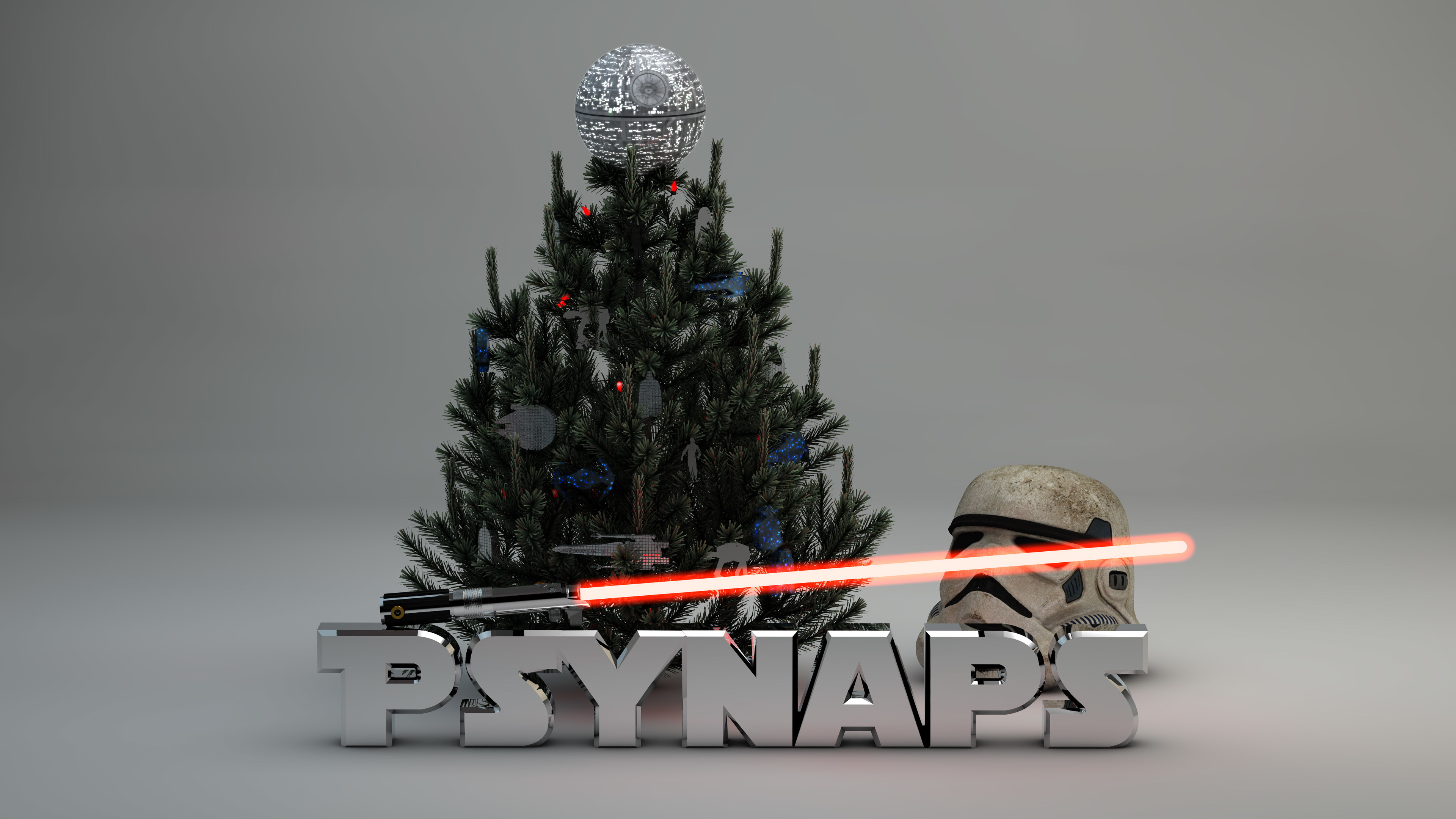 3840x2160 ... Star Wars Christmas Tree 4K Custom Wallpaper.  Psynaps_Adobe_StarWars_Theme_Tree_Psynaps0006