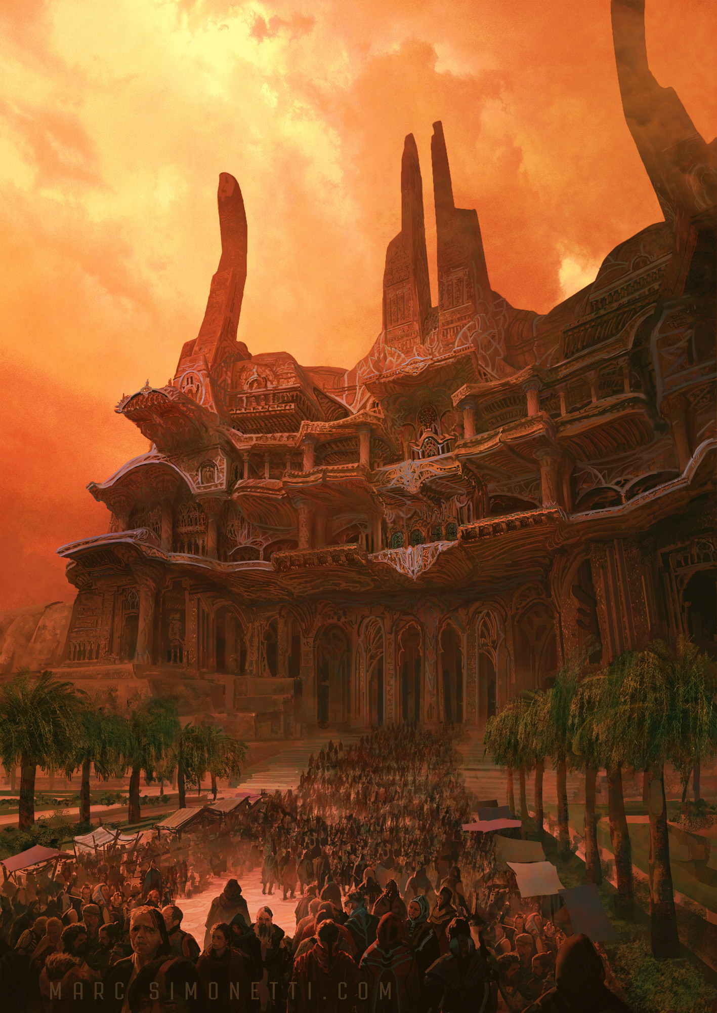 1417x2000 "The temple of Alia" Interior illustration for "Dune Messiah" by Frank  Herbert for Centipede Press. "