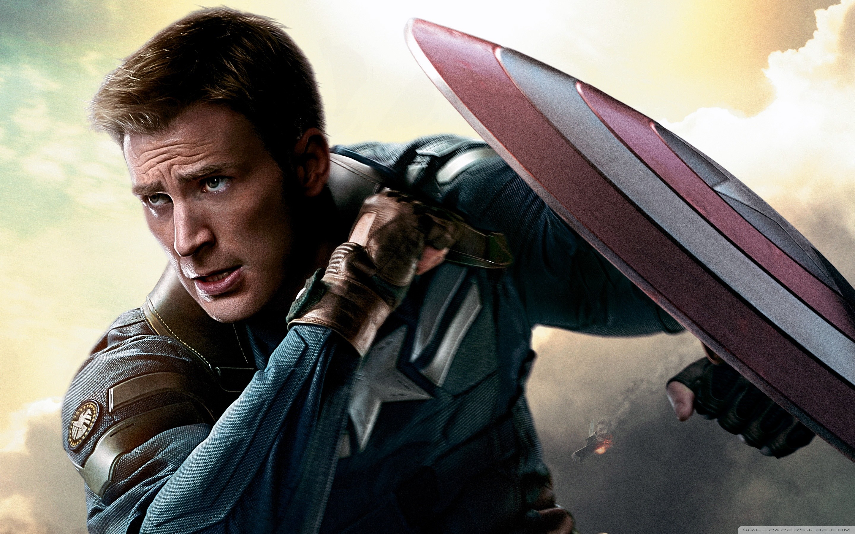2880x1800 Chris Evans Captain America Winter Soldier HD Wide Wallpaper for Widescreen