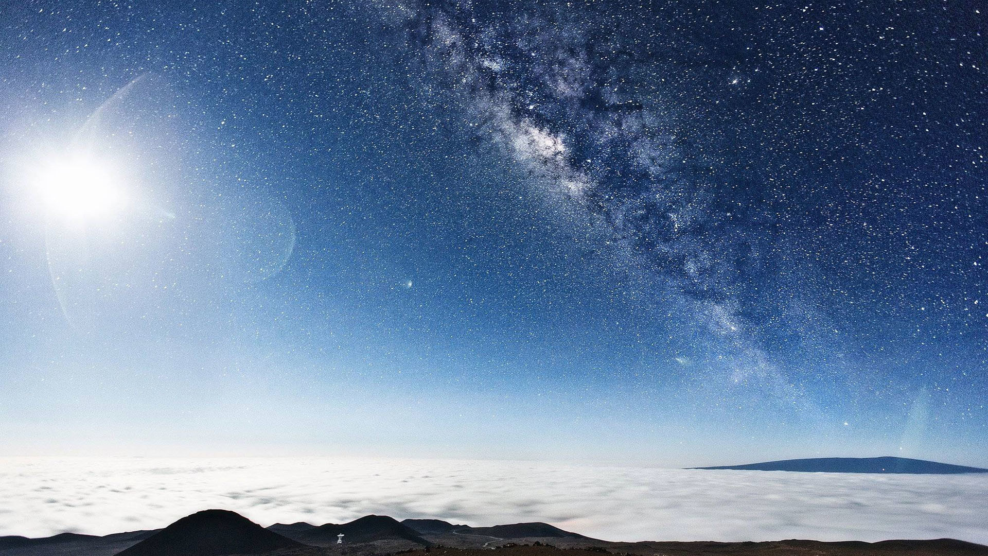 1920x1080 The Milky Way seen from the top of Mauna Kea in Hawaii () HD
