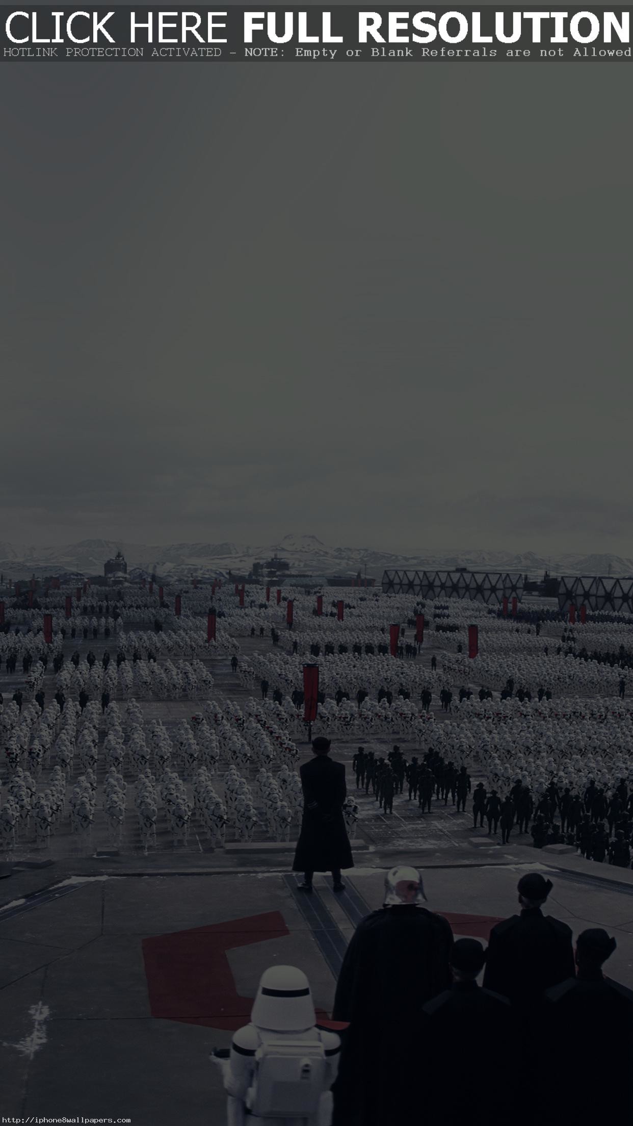 1242x2208 Force Awakens Starwars First Order Art Film Android wallpaper - Android HD  wallpapers