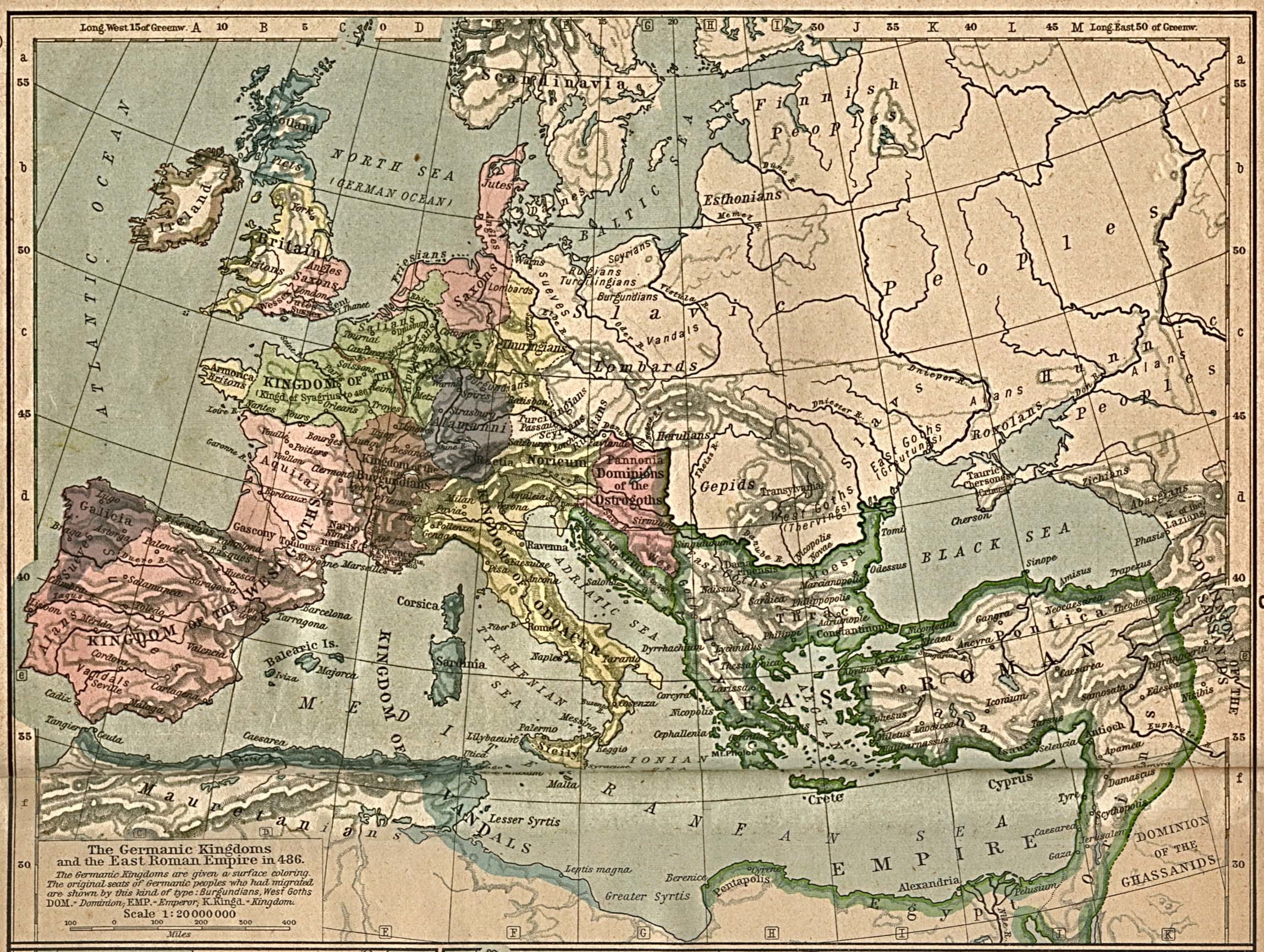 2298x1730 The Germanic Kingdoms and the East Roman Empire 526-600 ...