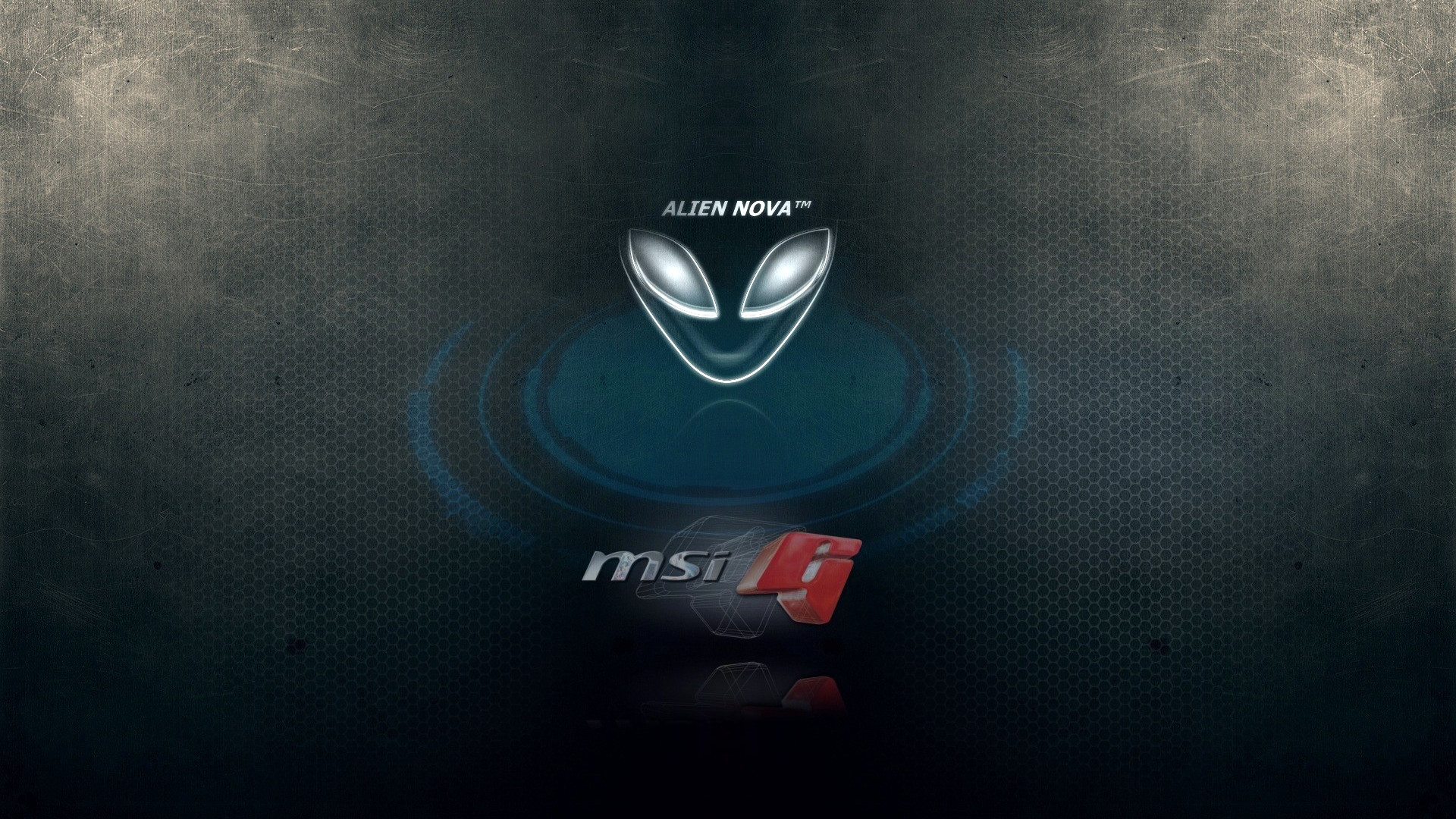 1920x1080 alienware and MSi g logo hd  1080p wallpaper. compatible for .