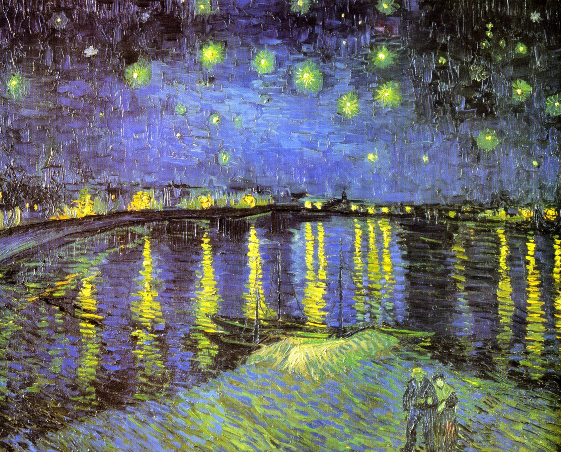2334x1878 Vincent Van Gogh Â· Starry Night Over the Rhone