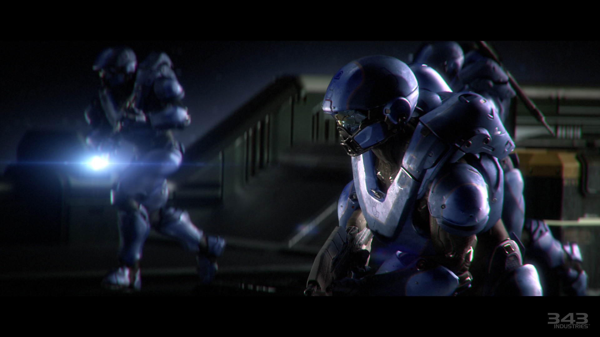1920x1080 Training armour - Clearly has Halo 4 design elements, though leans a little  more towards the other styles