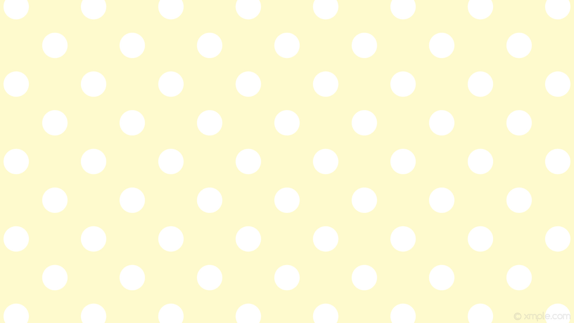 1920x1080 wallpaper white polka dots yellow spots lemon chiffon #fffacd #ffffff 45Â°  85px 183px