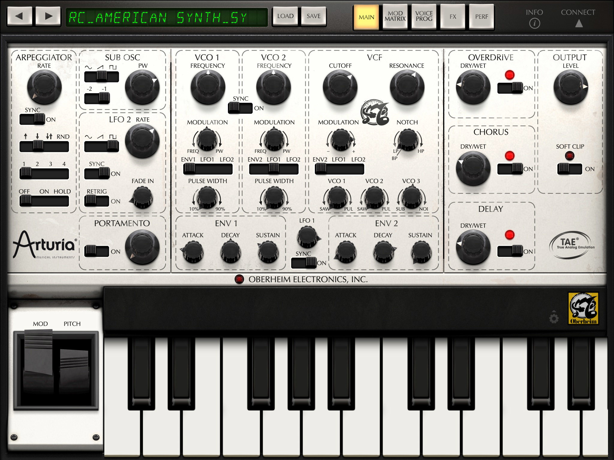 2048x1536 iSEM's main screen certainly captures the look of the original hardware  synth.