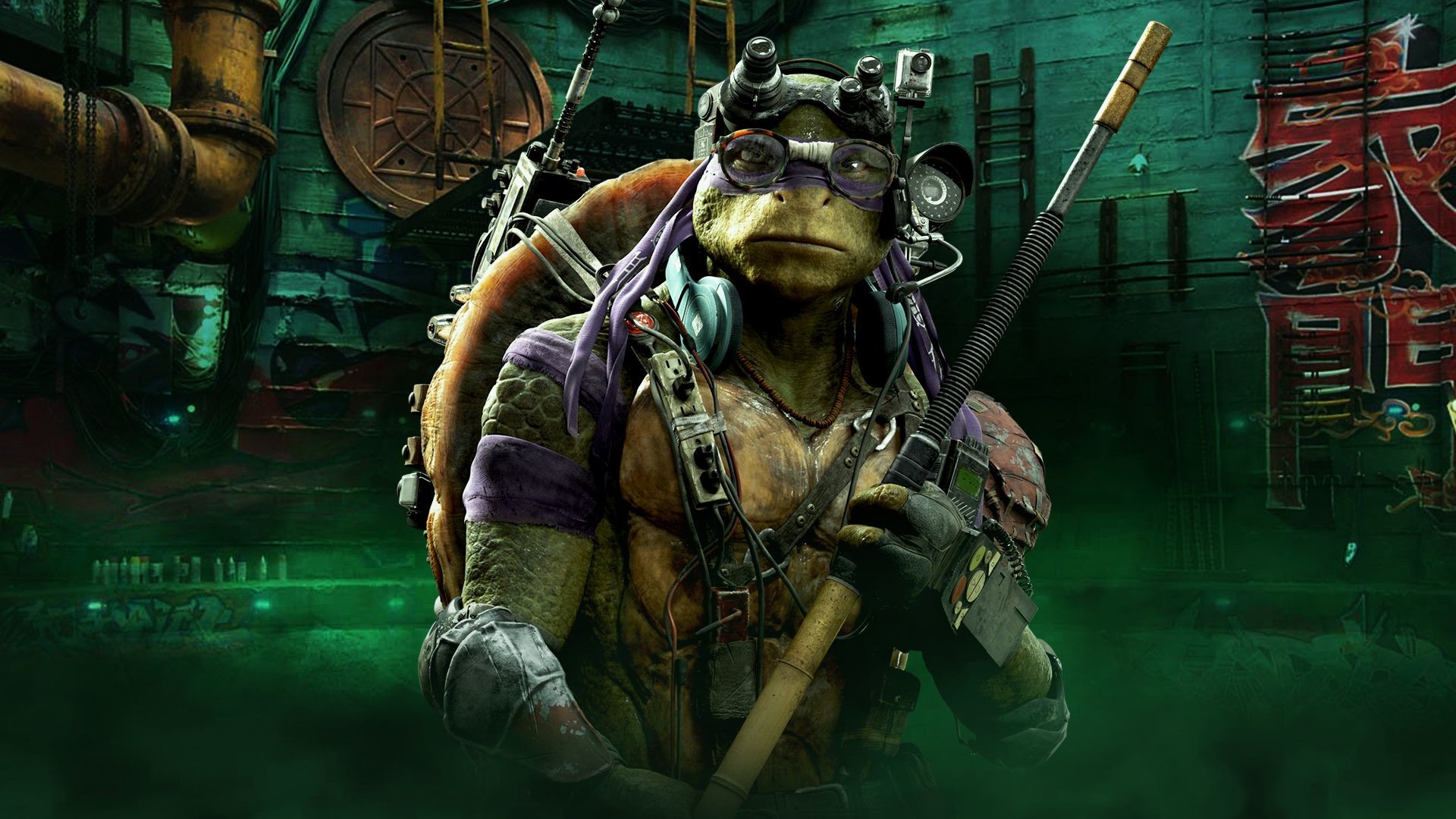 1920x1080 TMNT Donatello Wallpaper. Did you know movie Donnie is 6 feet 8 inches  tall? (according to Nickelodeon.) He's one tall 15 yr old.