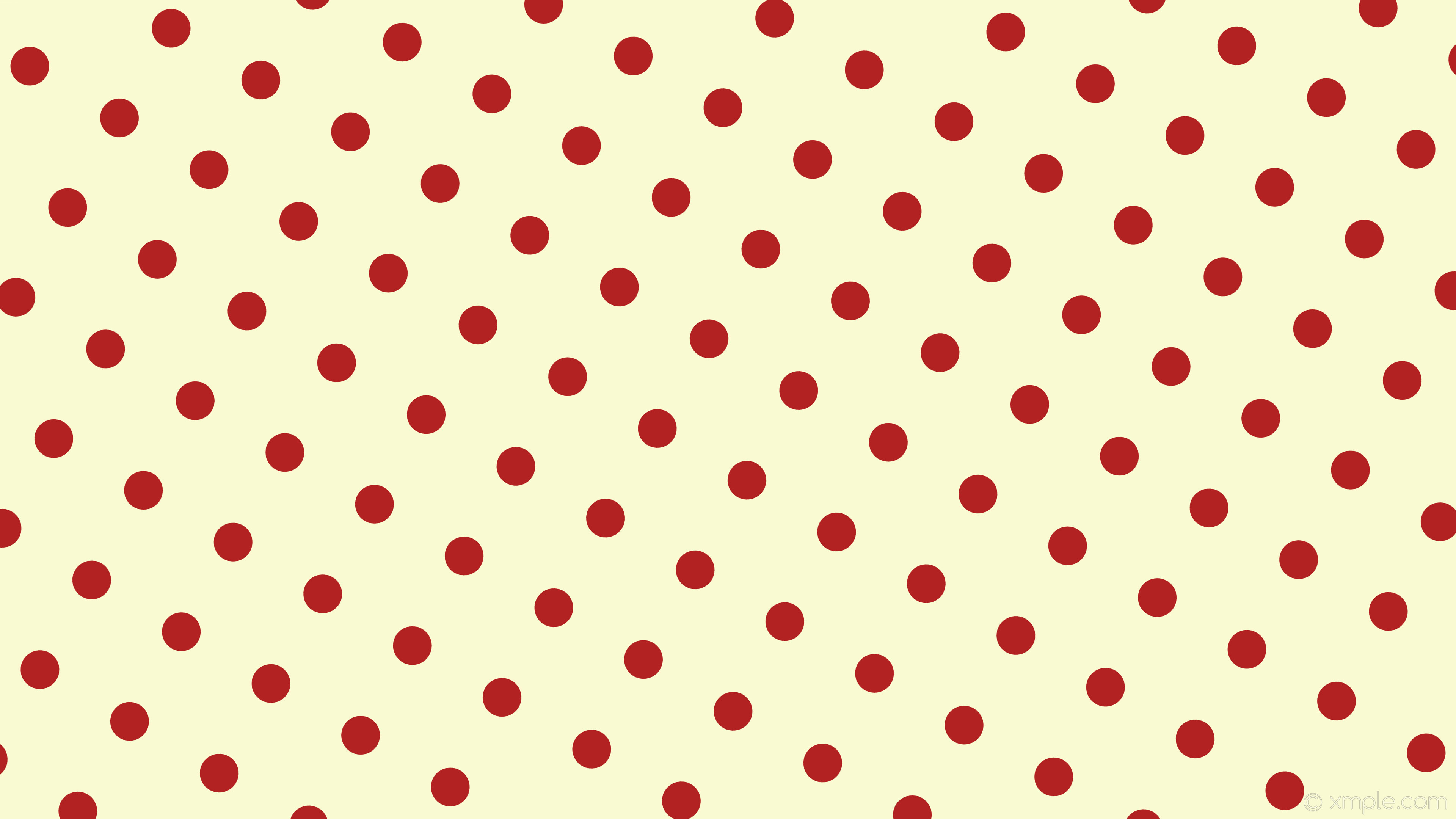 3840x2160 wallpaper dots yellow polka red spots light goldenrod yellow fire brick  #fafad2 #b22222 240