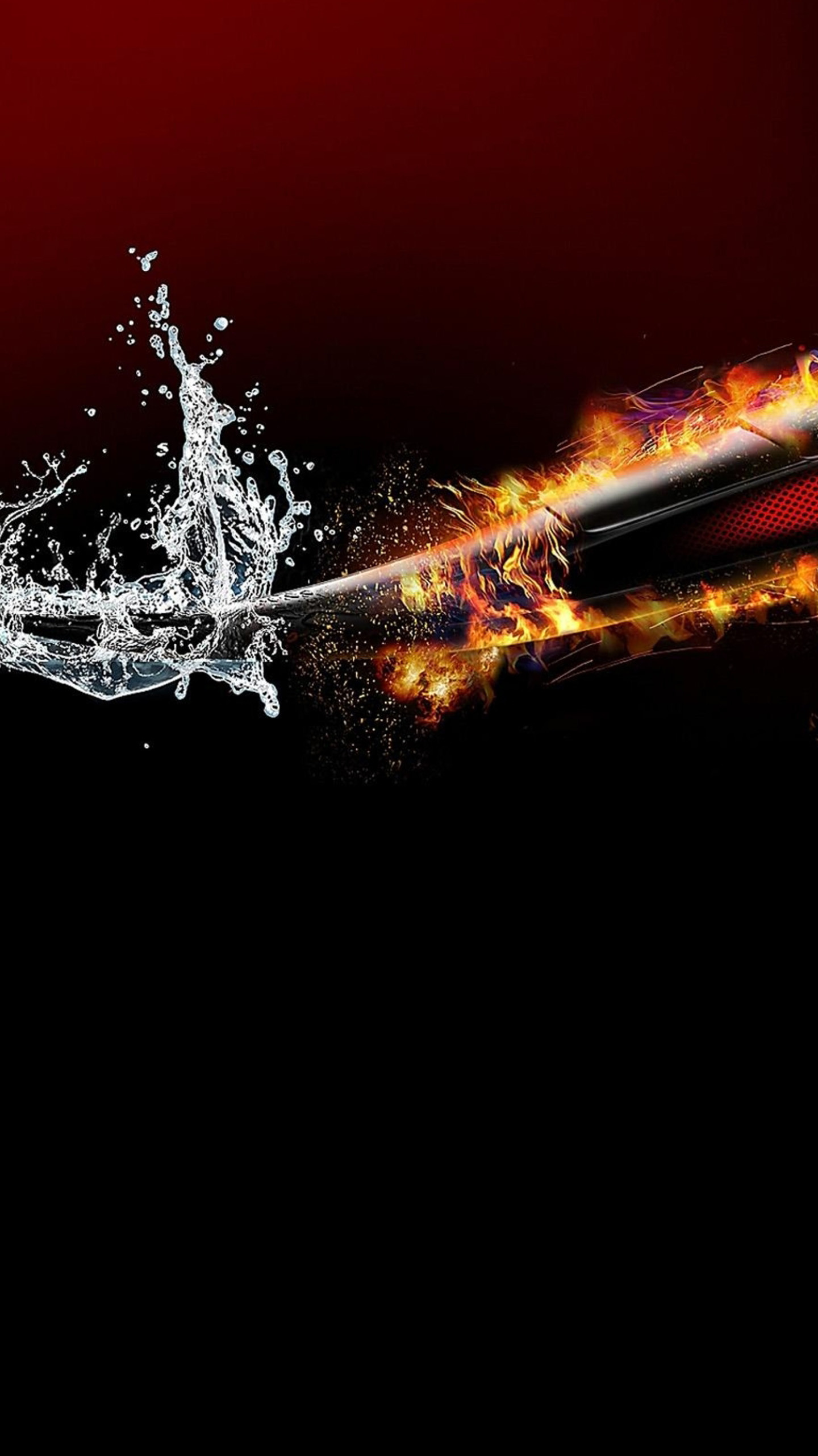 1440x2560 Wallpaper Samsung Galaxy S6 Water And Fire Awesome