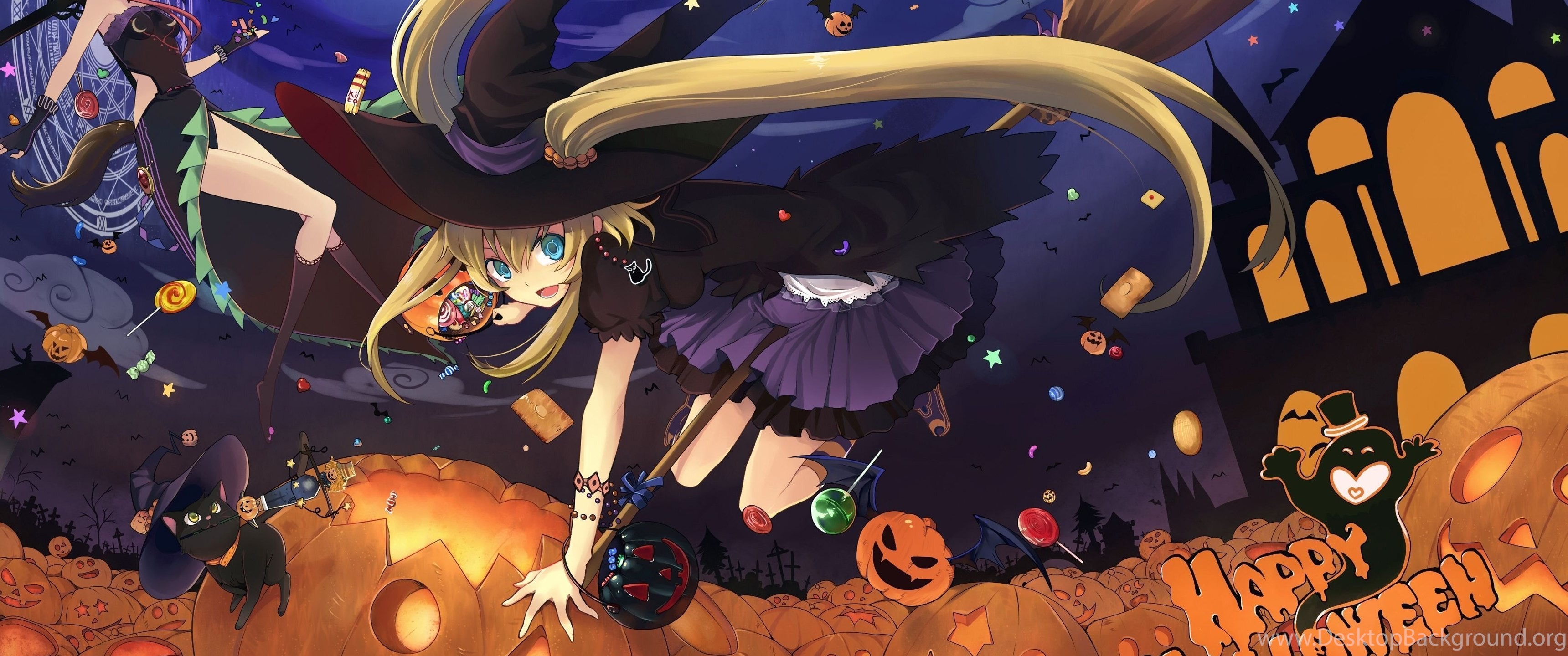 Cute Image Fo Tenkyoii Anime Halloween Wallpaper Background, Kawaii  Halloween Picture Background Image And Wallpaper for Free Download