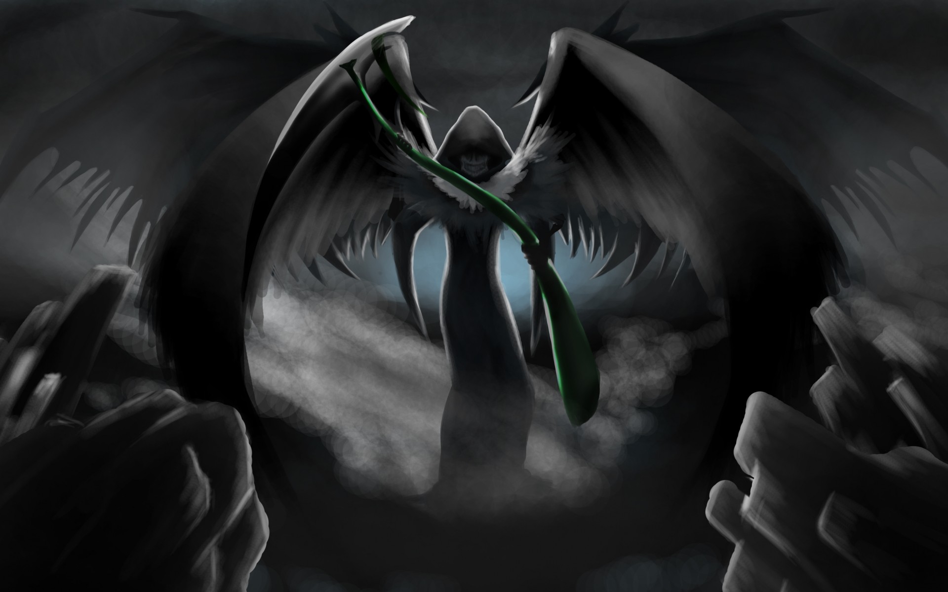1920x1200 Anime Grim Reaper Scythe